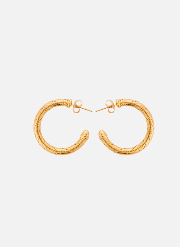 Boucles d'oreilles créoles radiance Doré by HIPANEMA HIPANEMA Boucles d'oreilles créoles radiance Doré