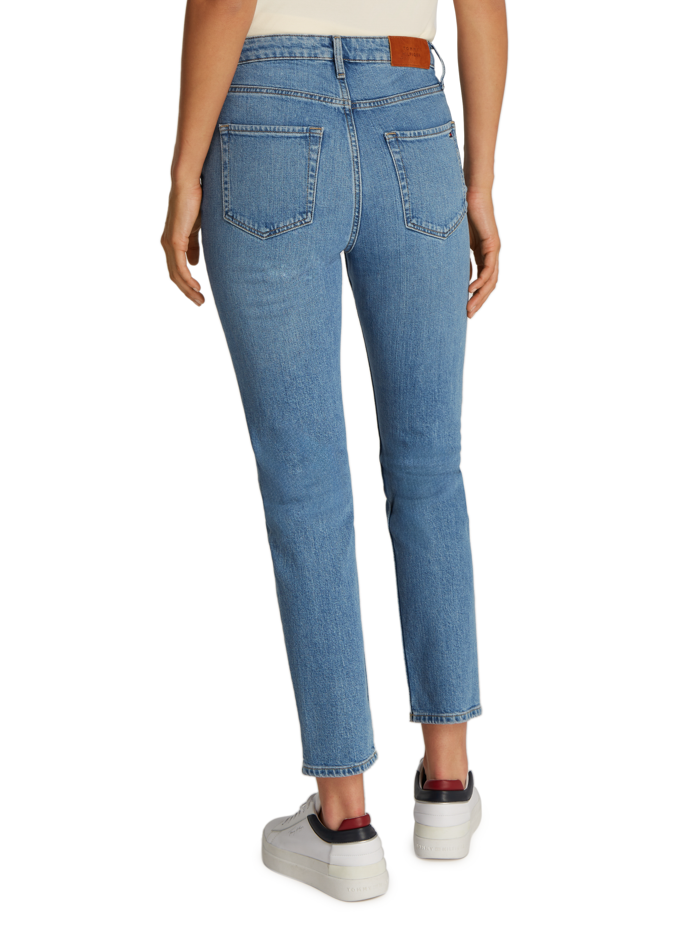 High-waisted slim-fit jeans  TOMMY HILFIGER Blue