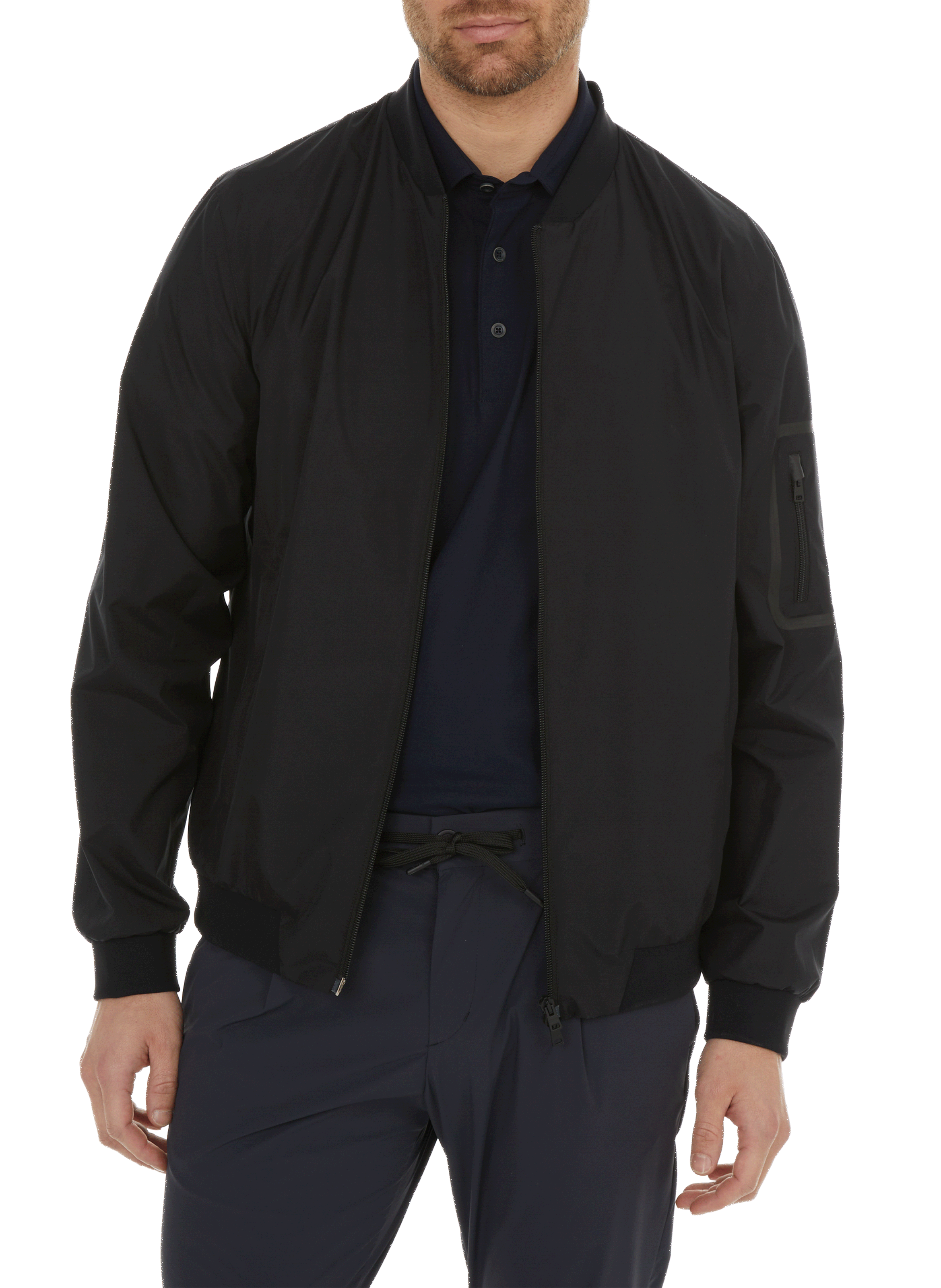 HERNO Bomber léger uni Noir