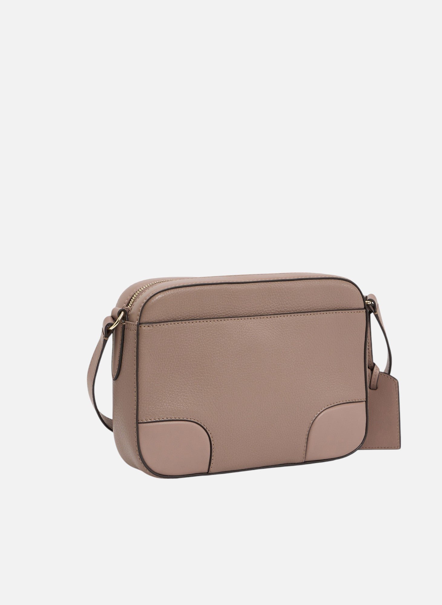 Sac bandoulière moyen modèle romy en cuir grainé et lisse LE TANNEUR Gris