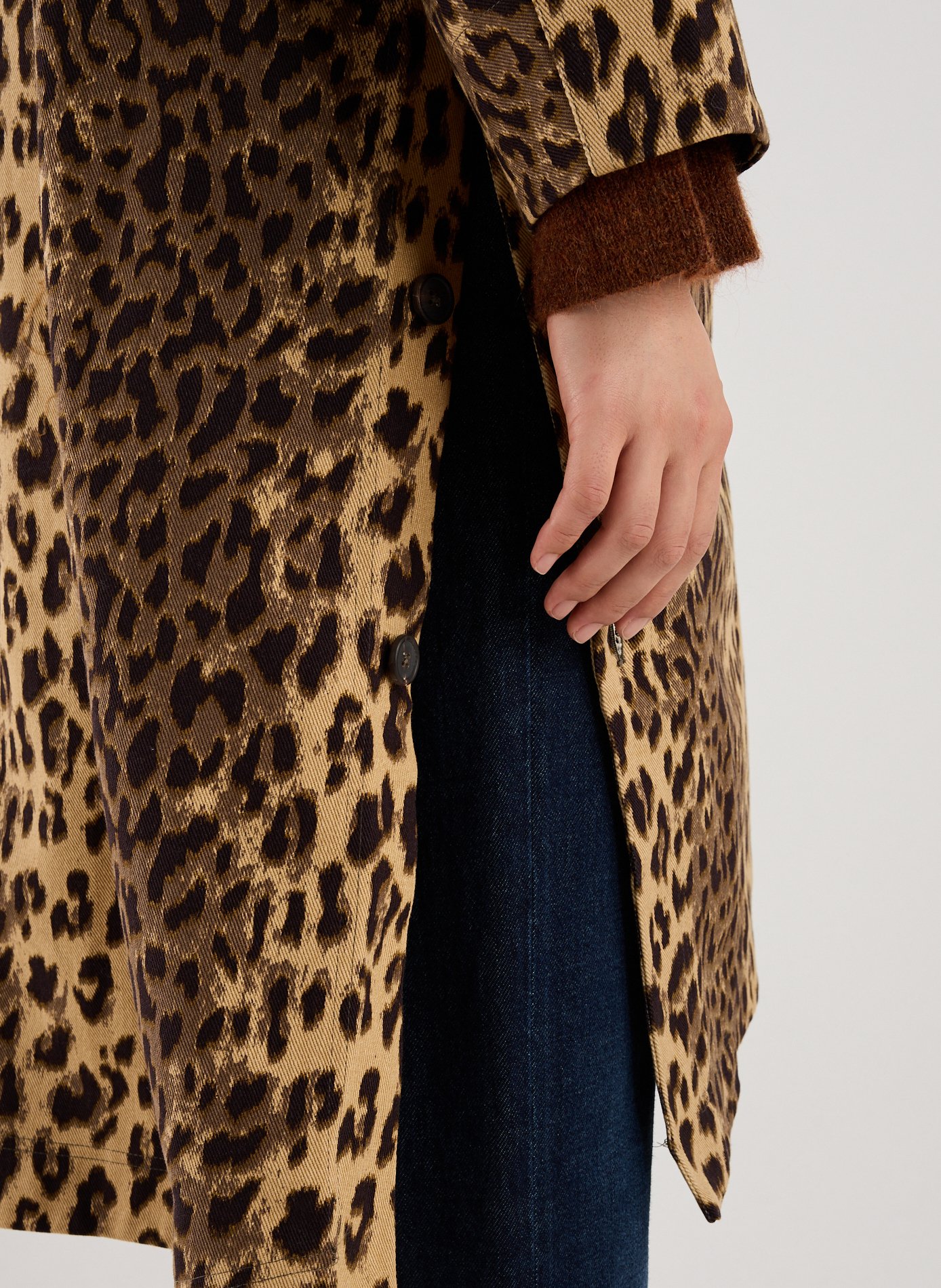 Manteau à imprimé léopard en coton BELLEROSE Multicolore