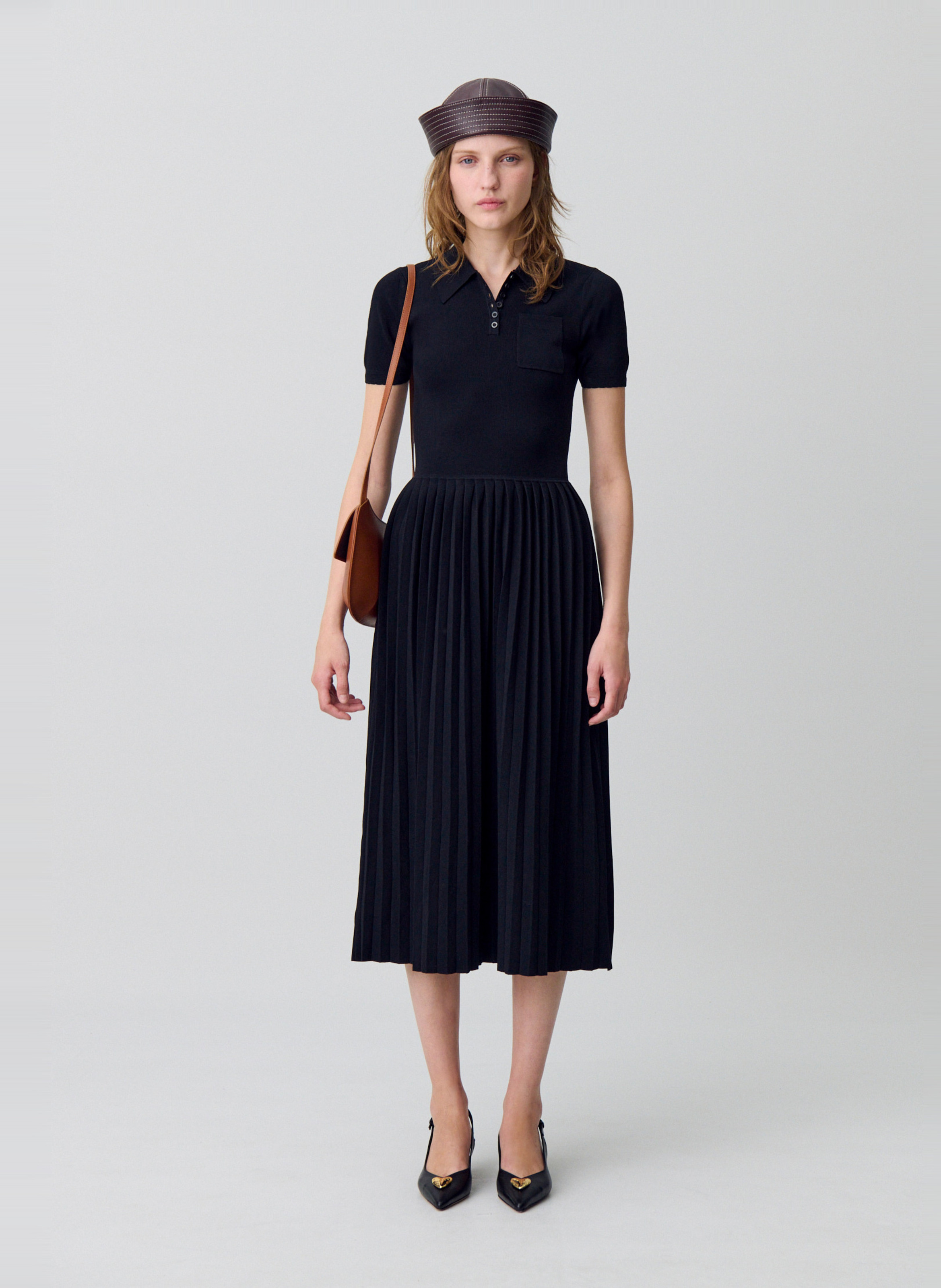 Robe courte à imprimé floral musa CLAUDIE PIERLOT Noir