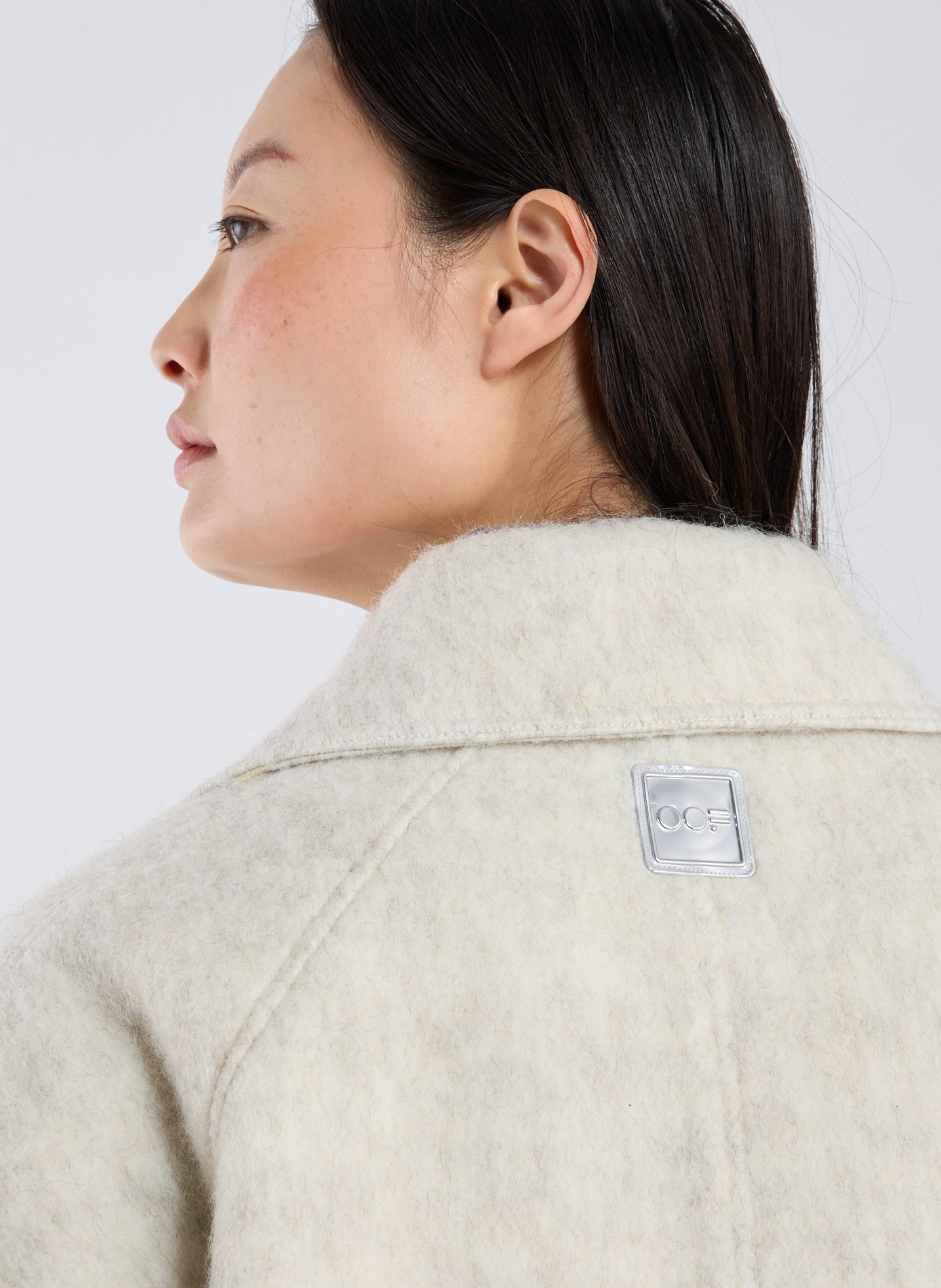 Manteau oversize col classique OOF WEAR Blanc