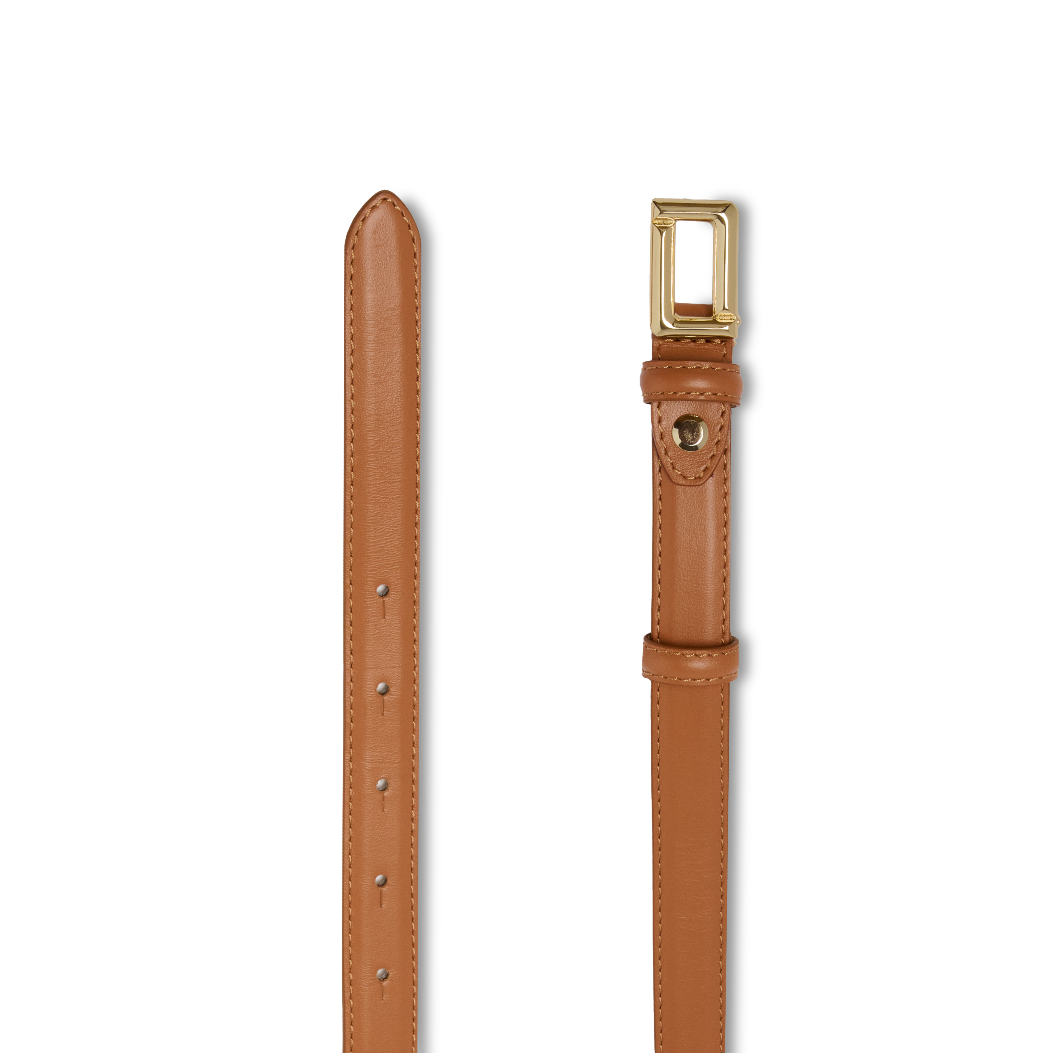 Ceinture 20mm angèle de lancel en cuir LANCEL Marron