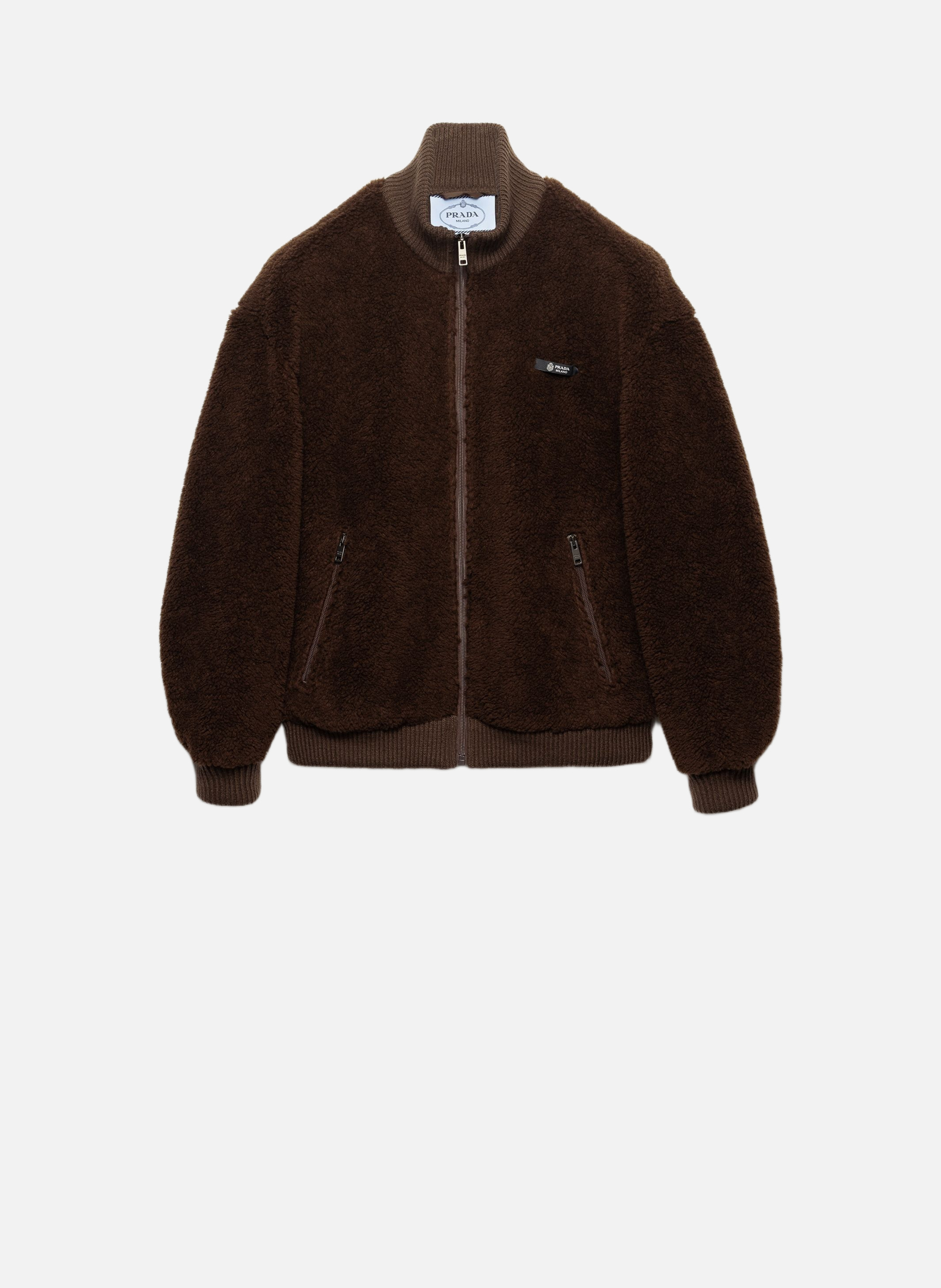 Veste en molleton PRADA Marron