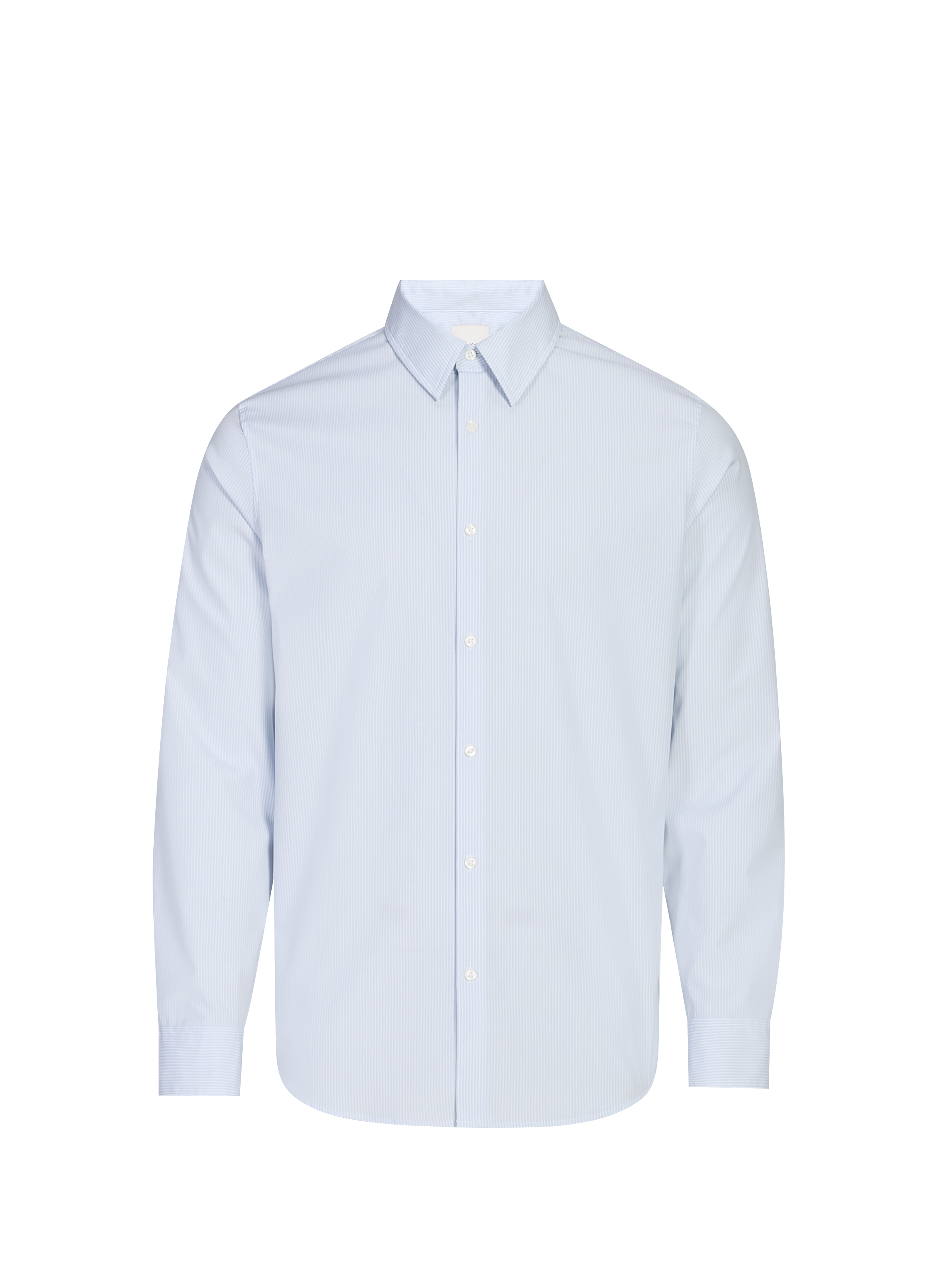 Chemise slim à rayures en coton CALVIN KLEIN Gris