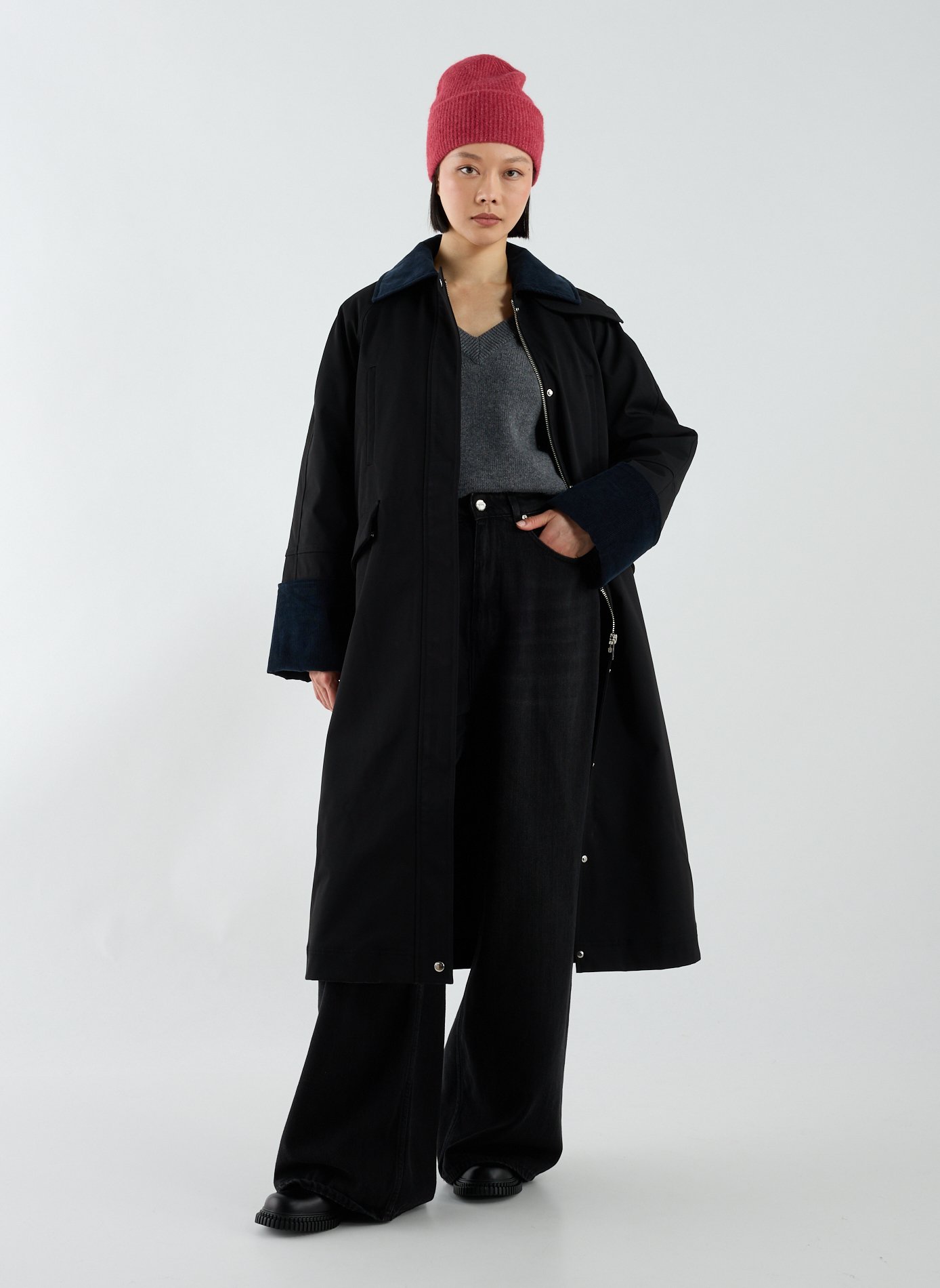 Ribbed wool blend beanie SAMSOE SAMSOE Pink