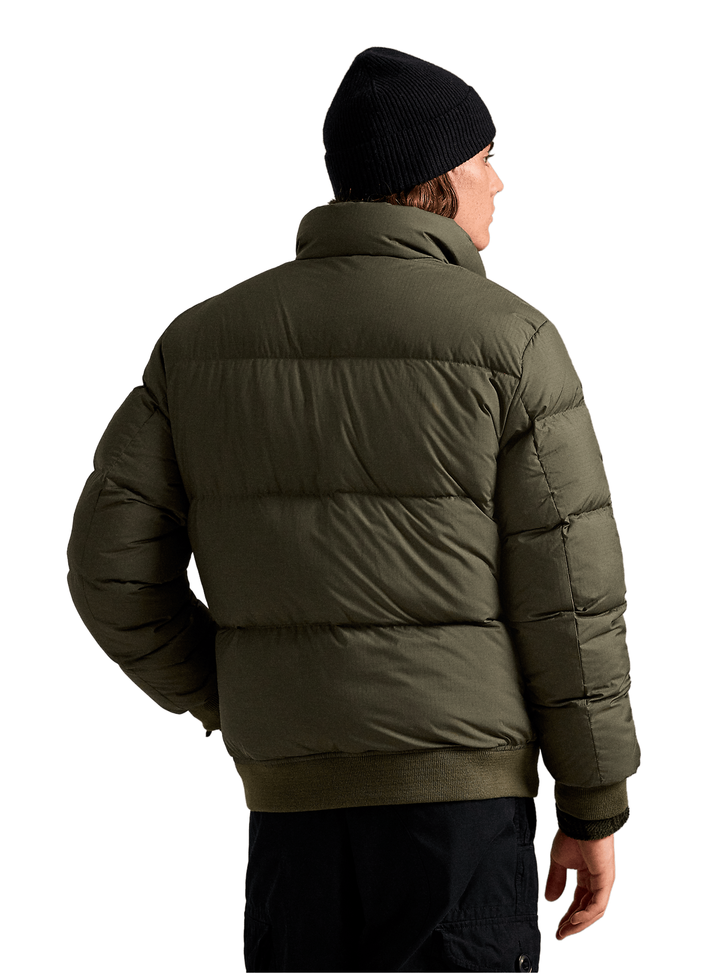 Down jacket with logo POLO RALPH LAUREN Green