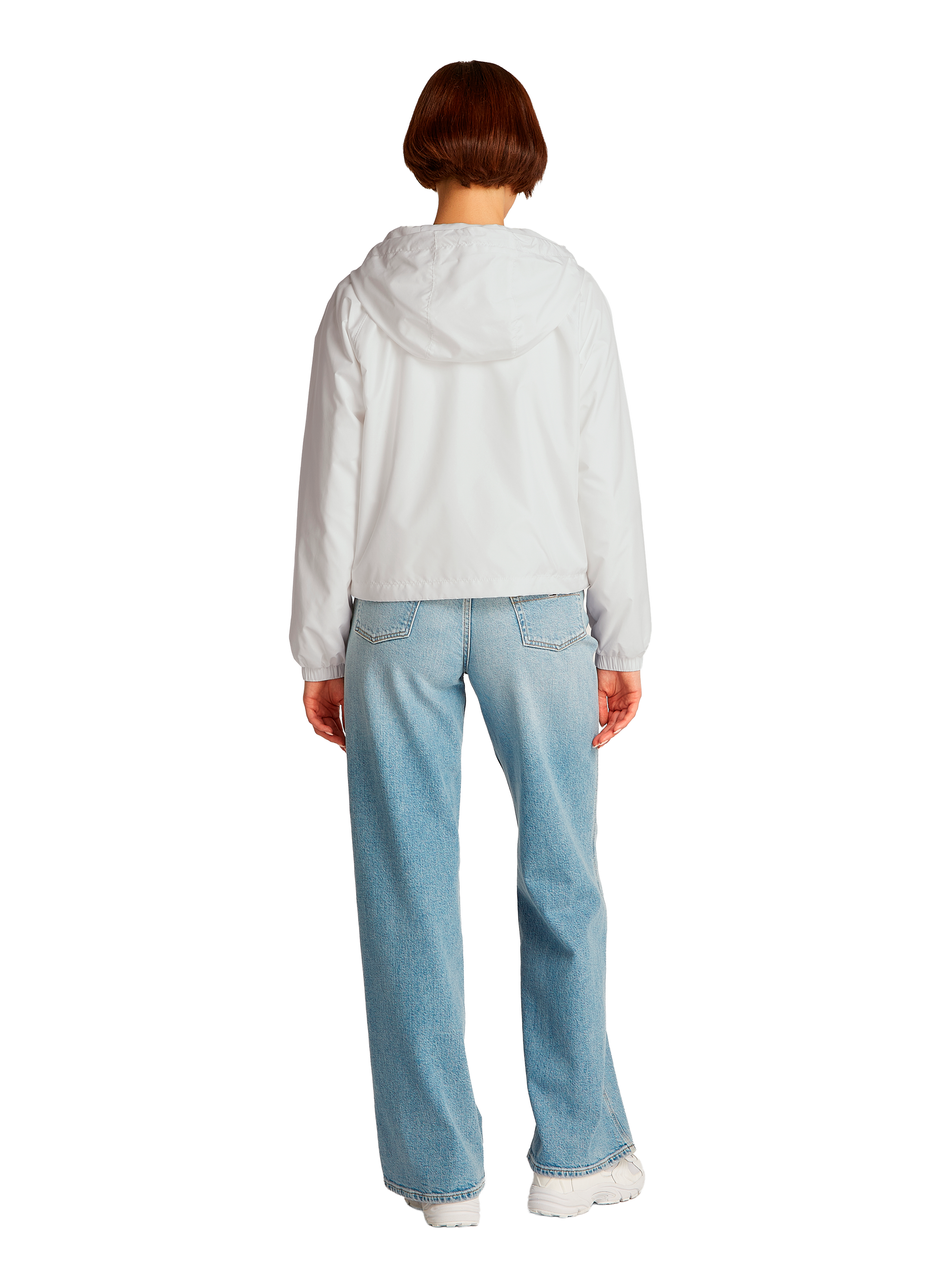 Hooded windbreaker TOMMY HILFIGER White