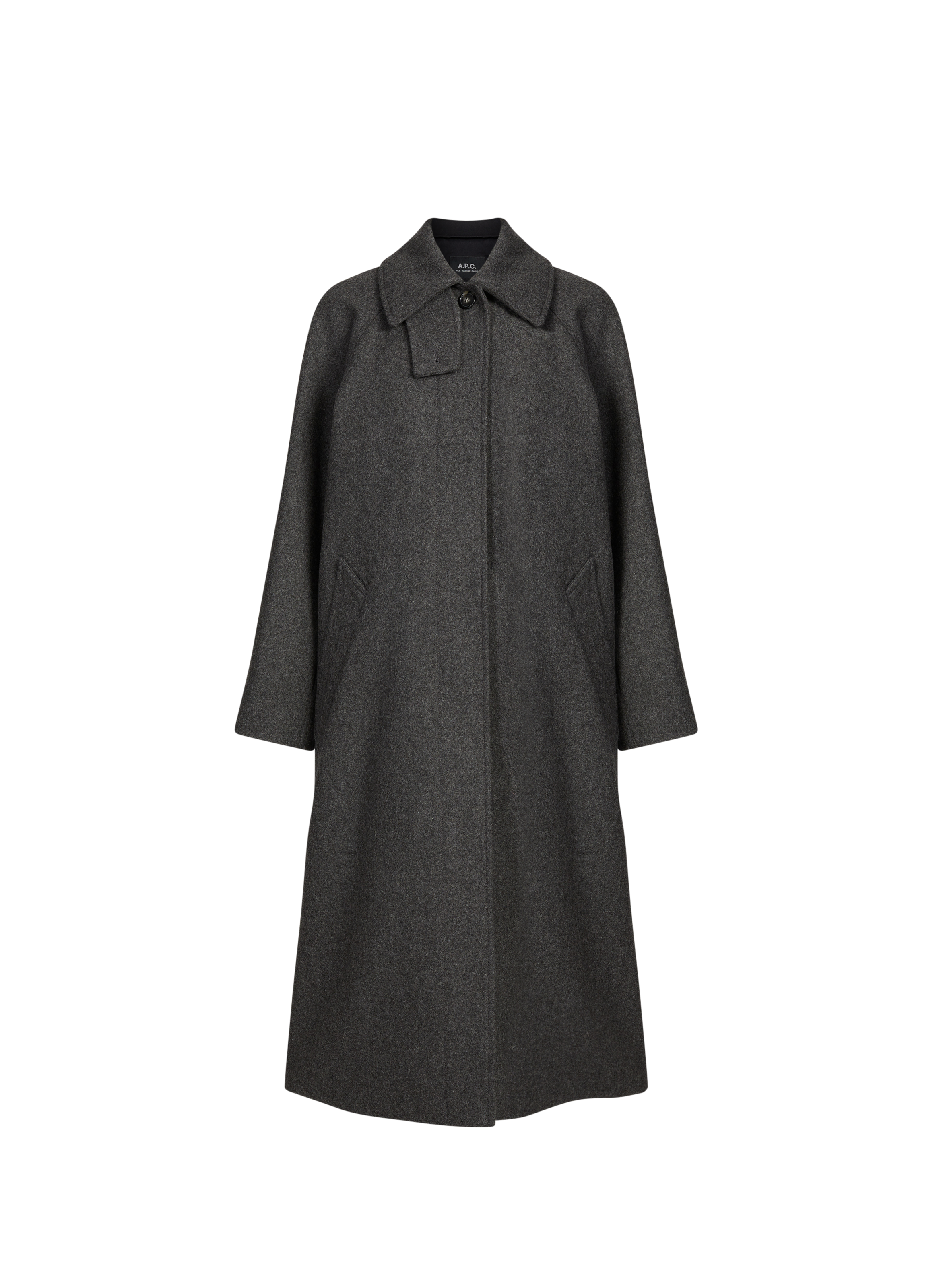 Mid-length wool coat A.P.C. Grey