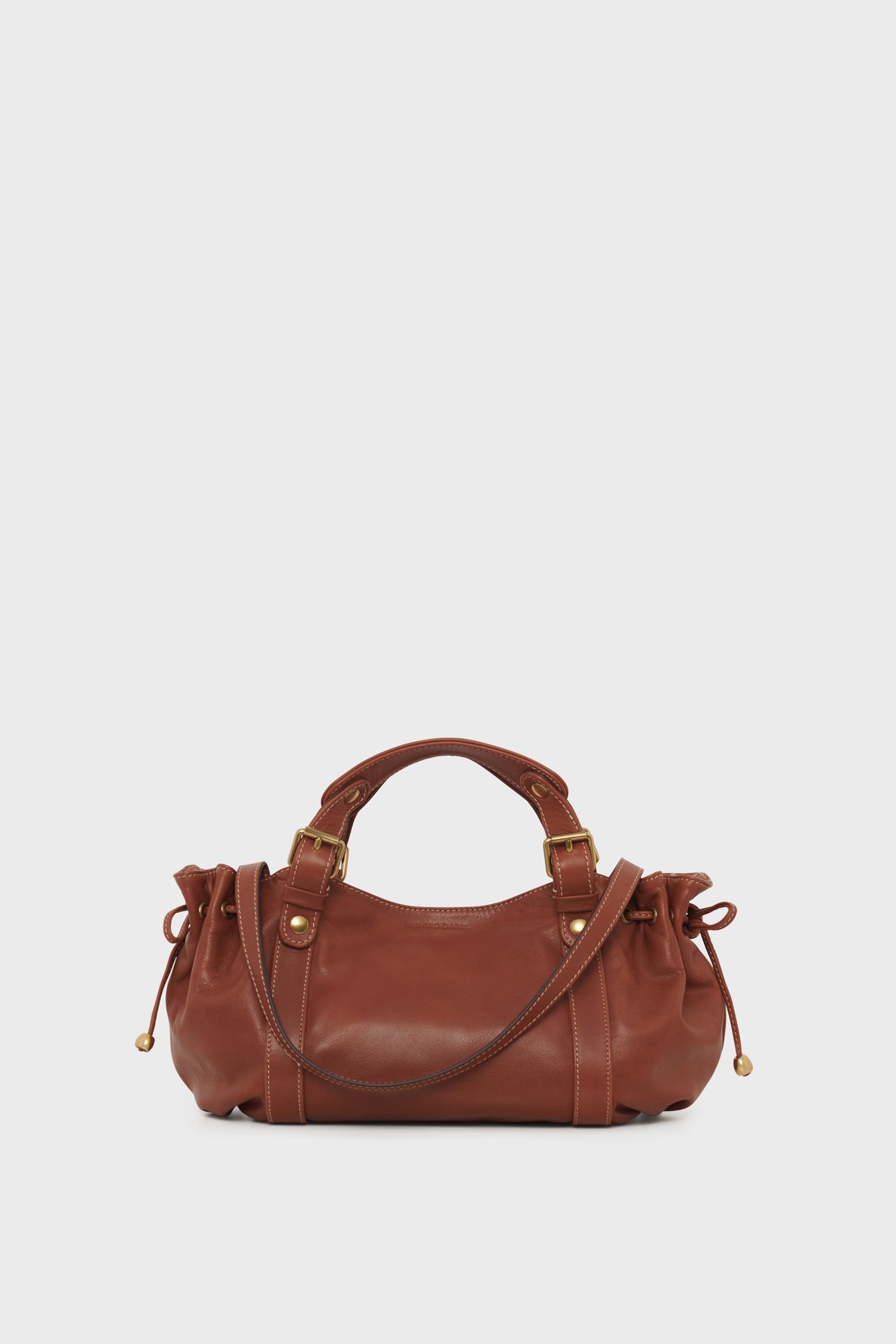 Mini sac à main en cuir – 12h GERARD DAREL Beige