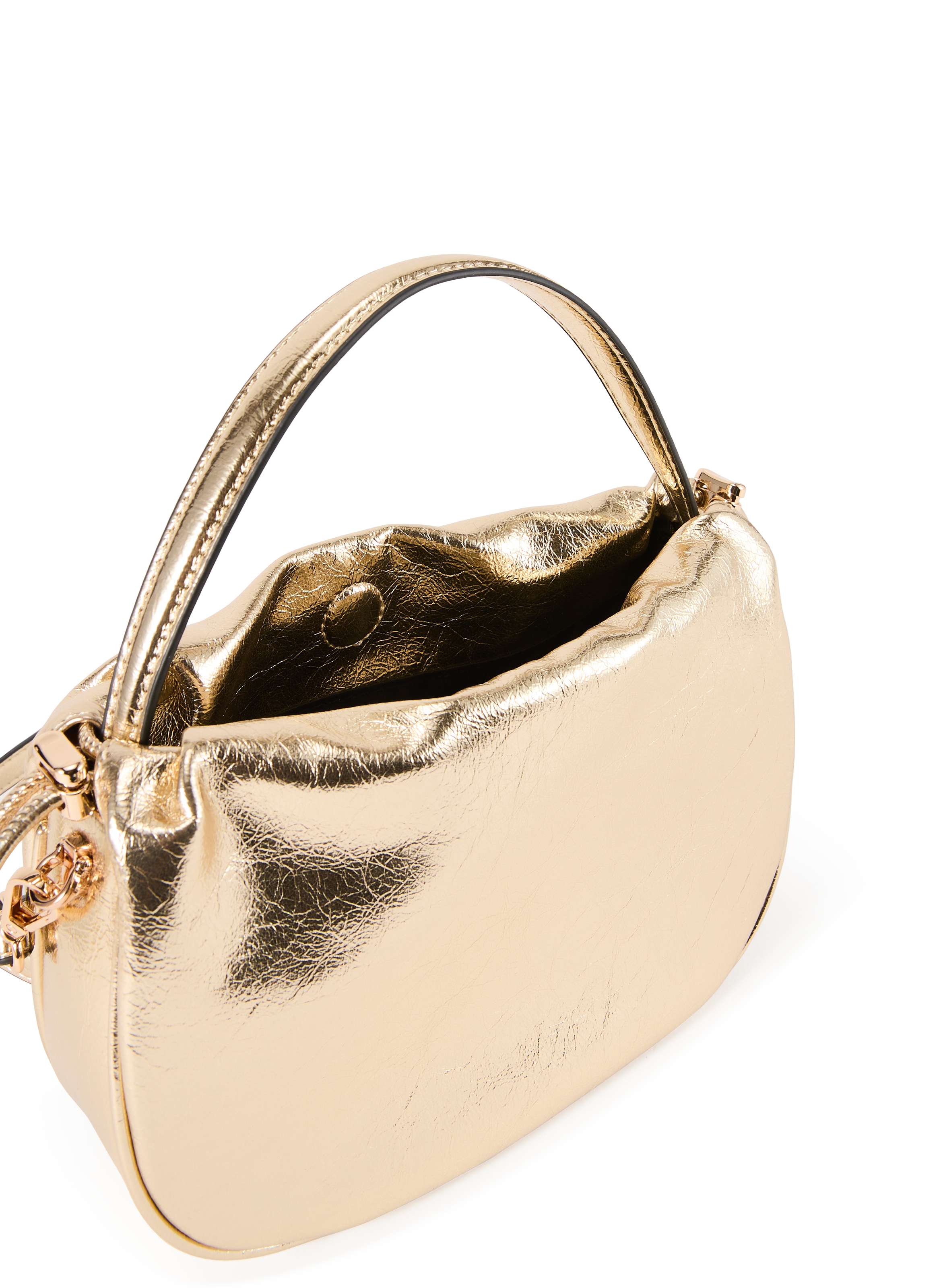 Small solid color handbag AU PRINTEMPS PARIS Golden