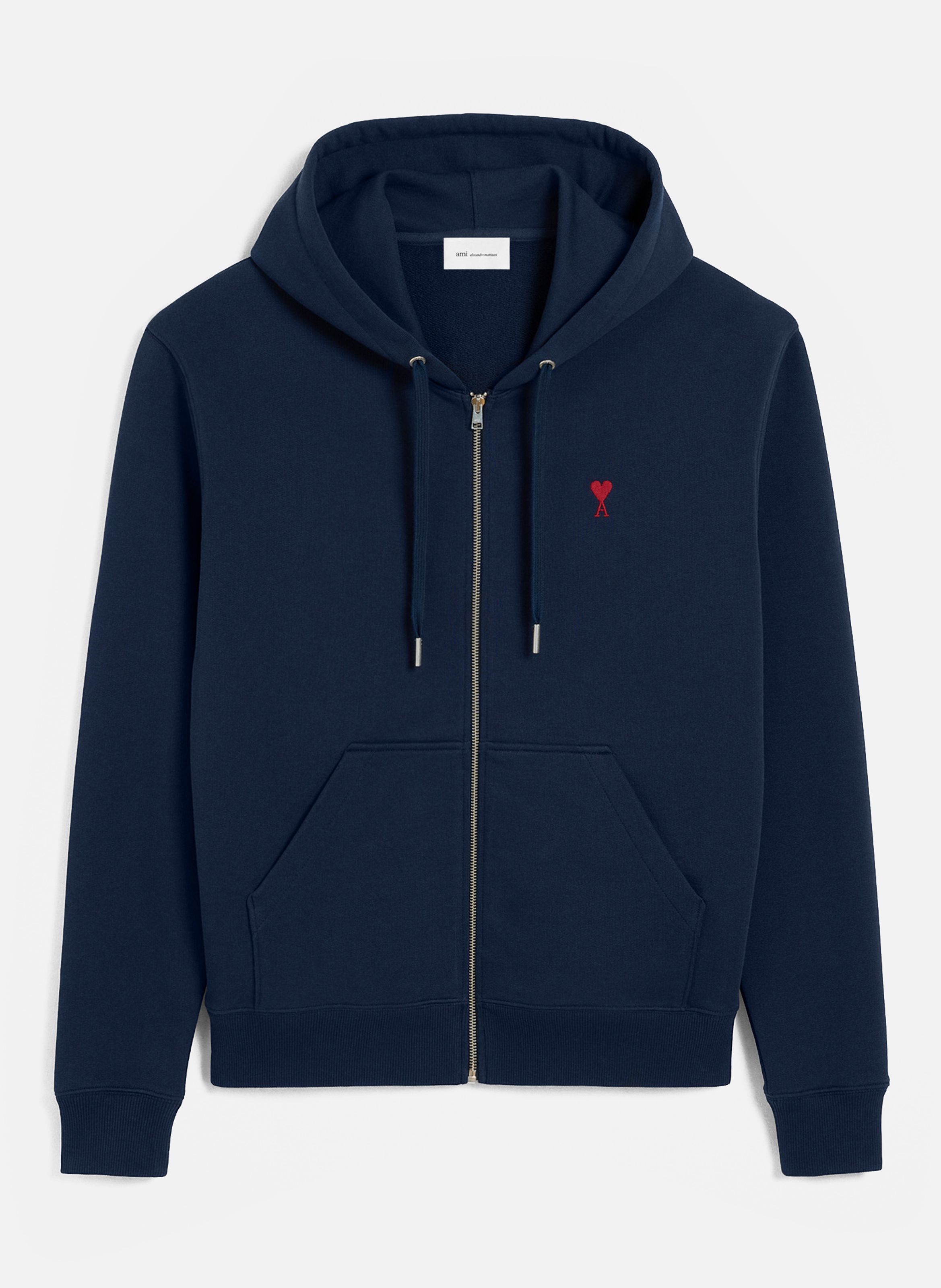 Hoodie Zippé Ami de Coeur Rouge unisexe AMI PARIS Bleu