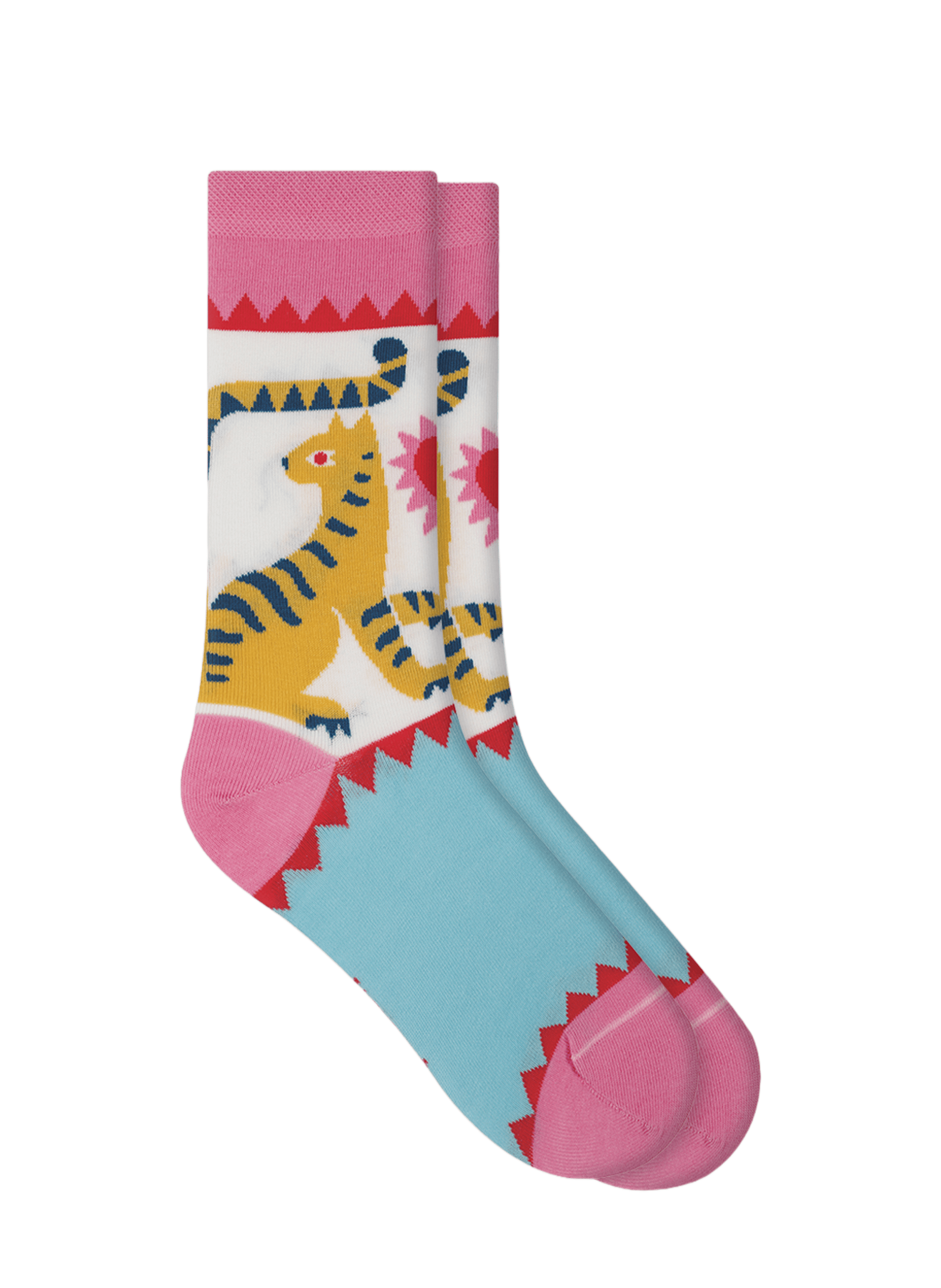Chaussettes mi-hautes coton tigre BLEUFORÊT Multicolore