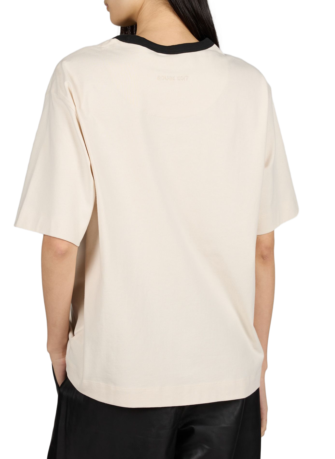 T-shirt en coton ROUGE EDIT Beige