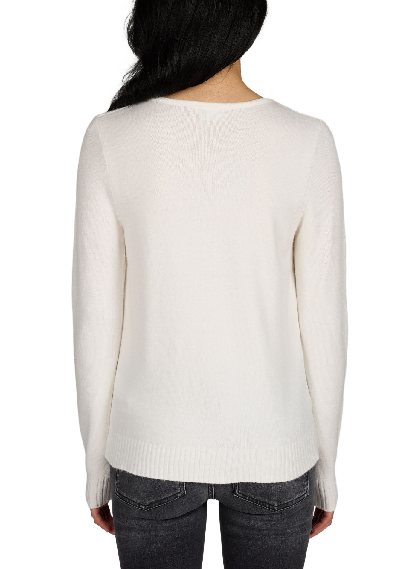 V-neck jumper VILA White