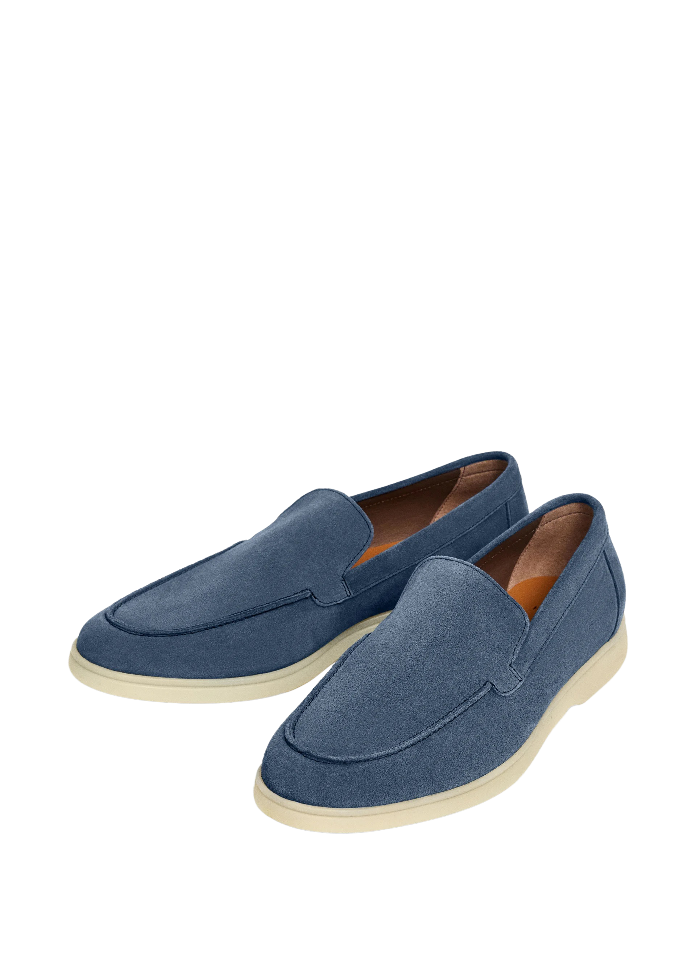 Mocassins en cuir daim HACKETT Bleu