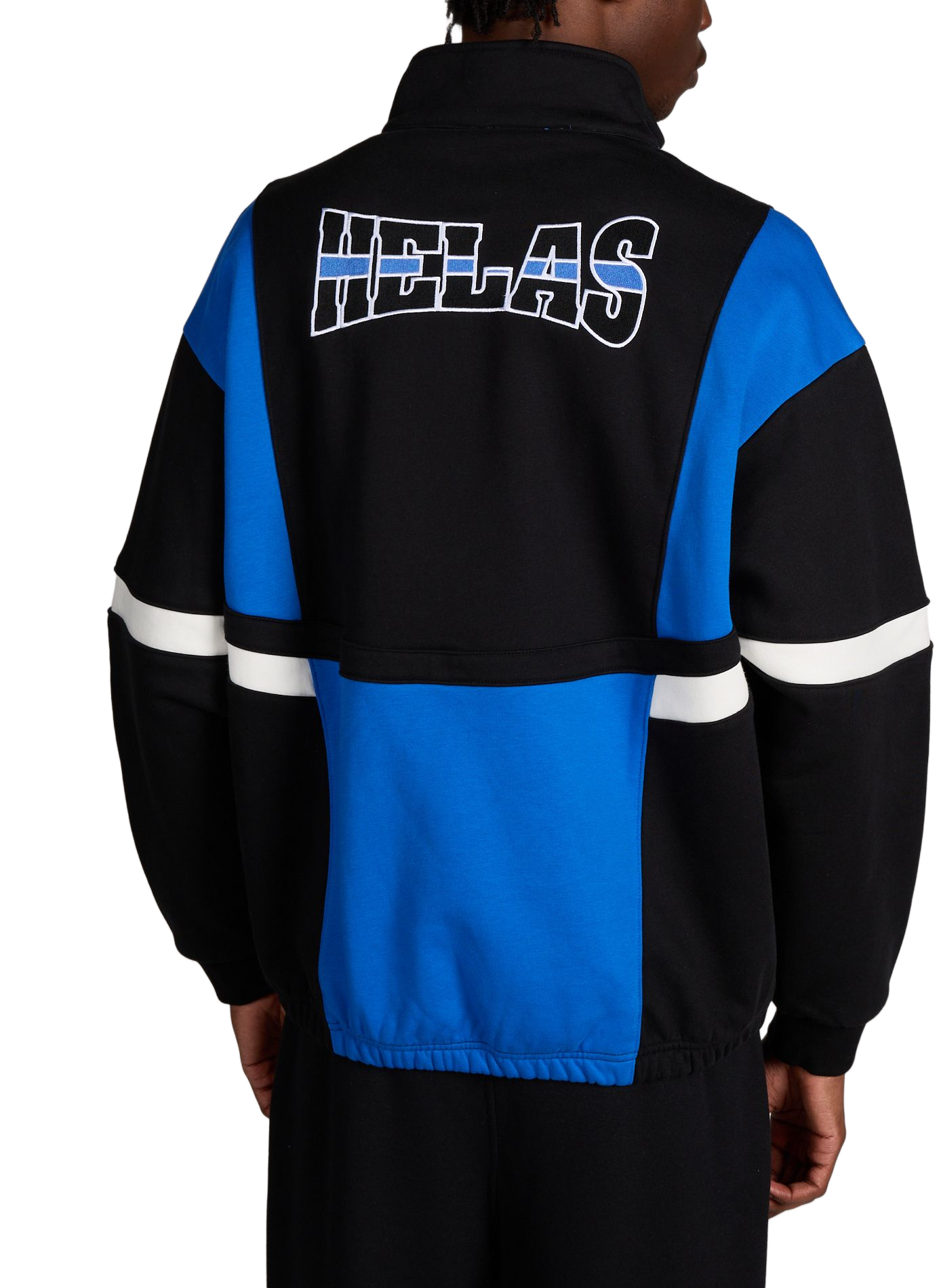 Embroidered cotton blend sweatshirt HELAS CAPS Black