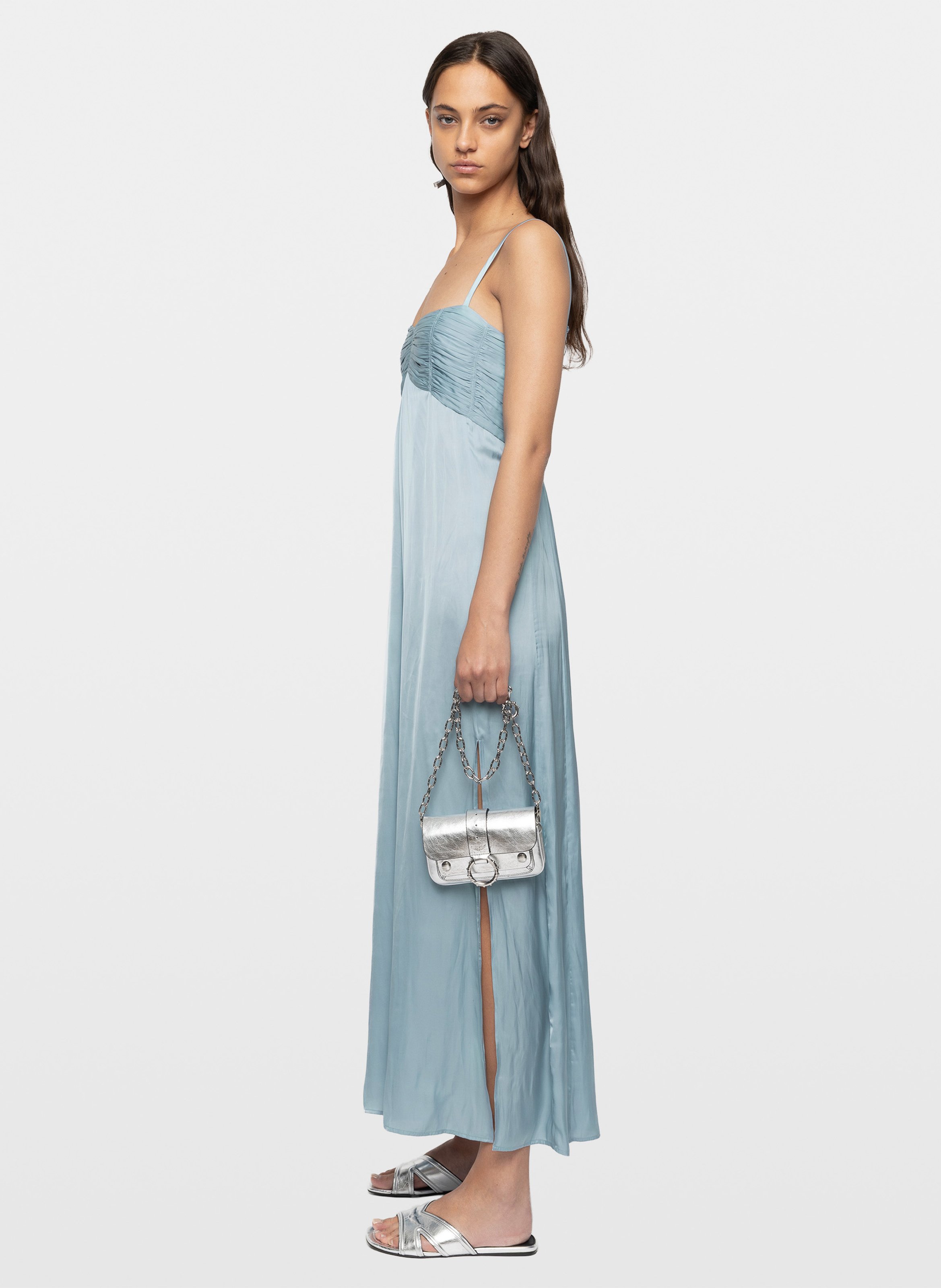 Robe longue ample fluide rippie ZADIG&VOLTAIRE Bleu