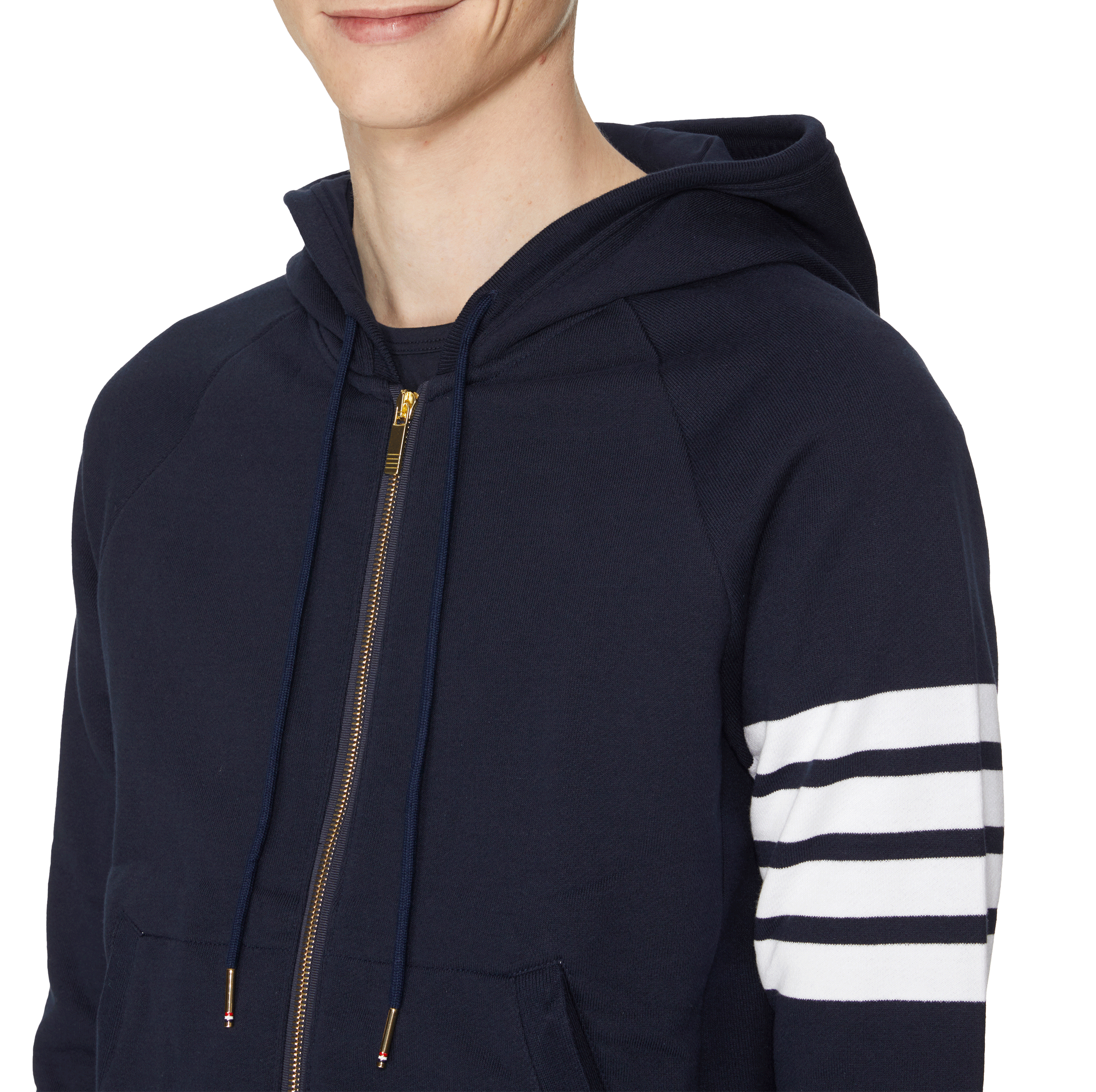 Katoenen hoodie THOM BROWNE Blauw
