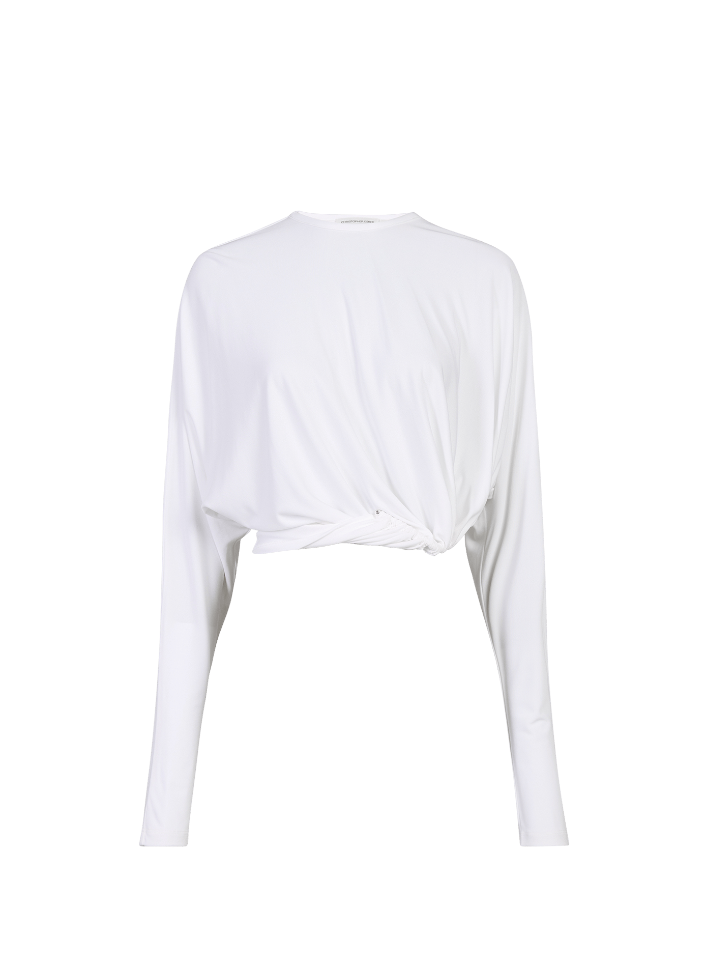Rundhalsausschnitt-T-Shirt CHRISTOPHER ESBER Weiss