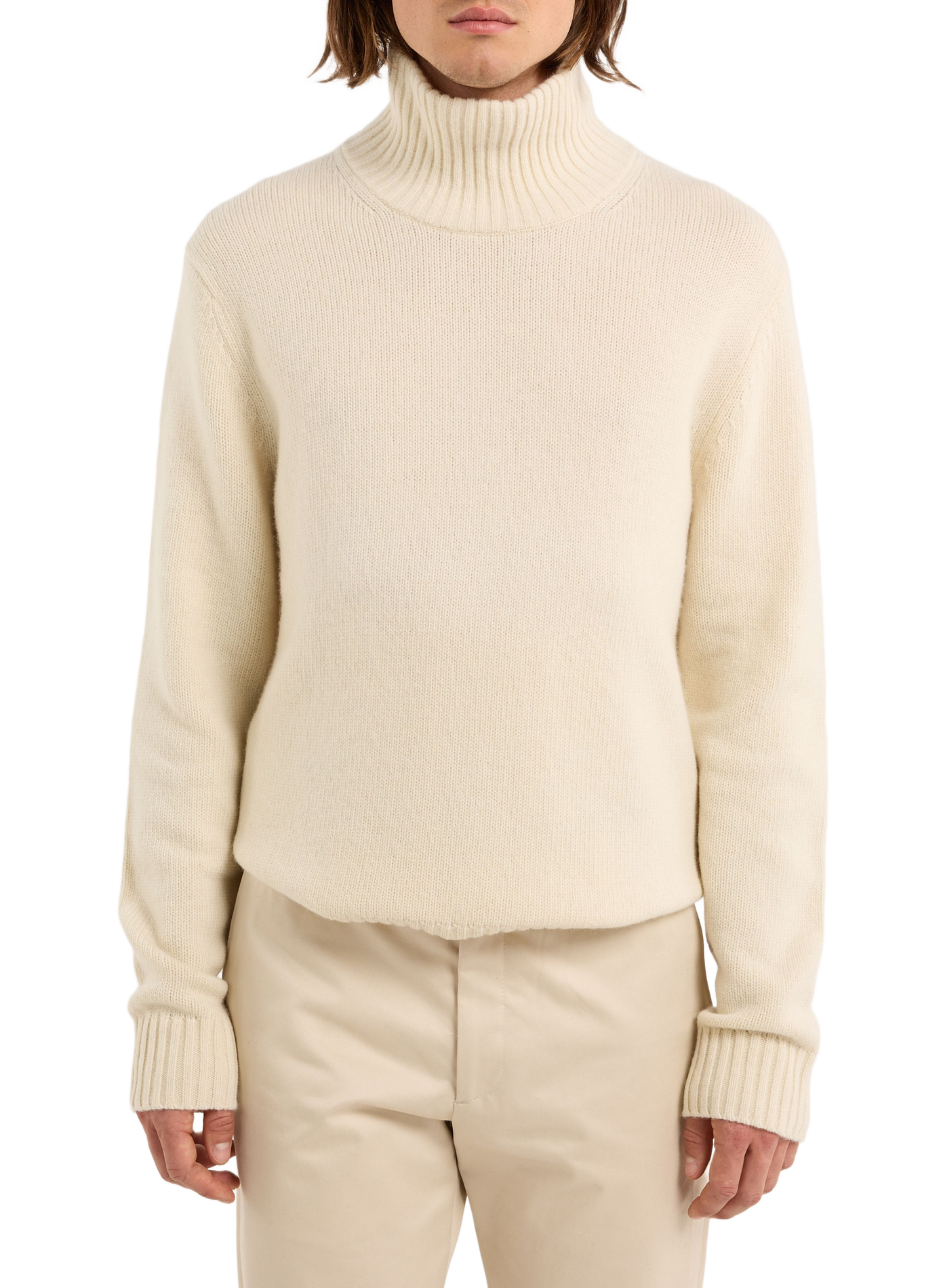 Wool high-neck jumper SAISON 1865 Beige