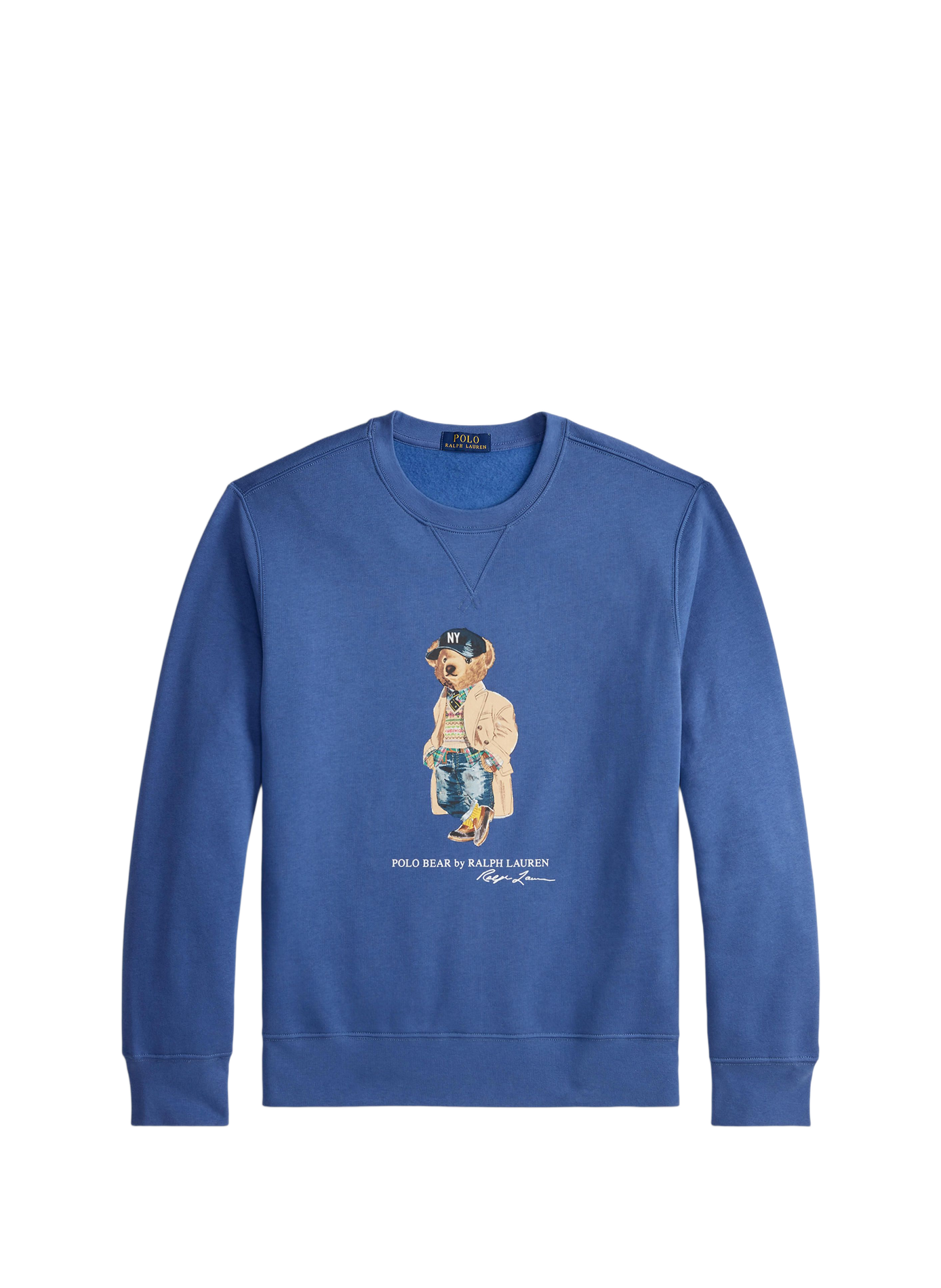 Sweat imprimé en coton mélangé POLO RALPH LAUREN Bleu