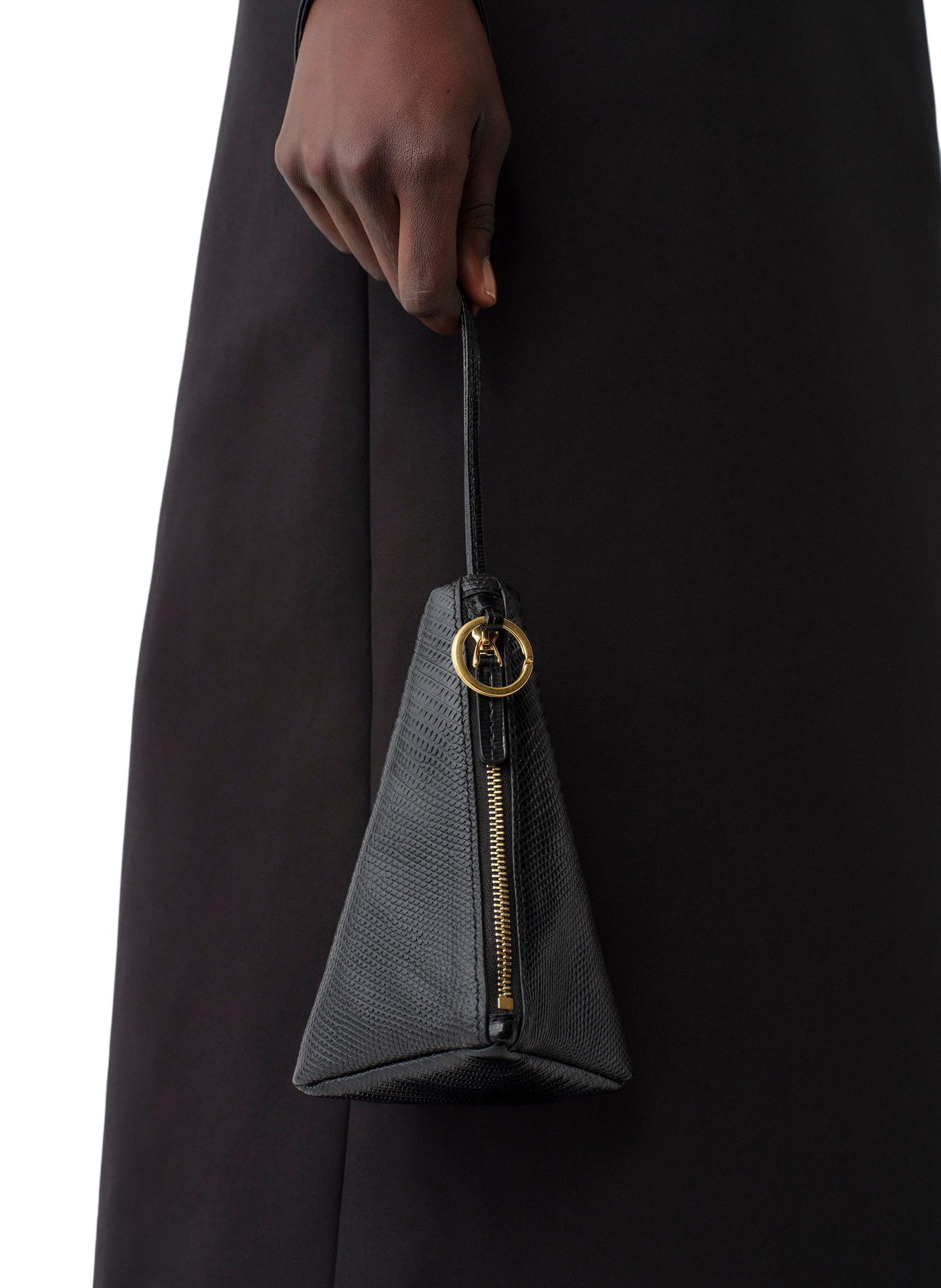 Solid leather clutch CALVIN KLEIN COLLECTION Black