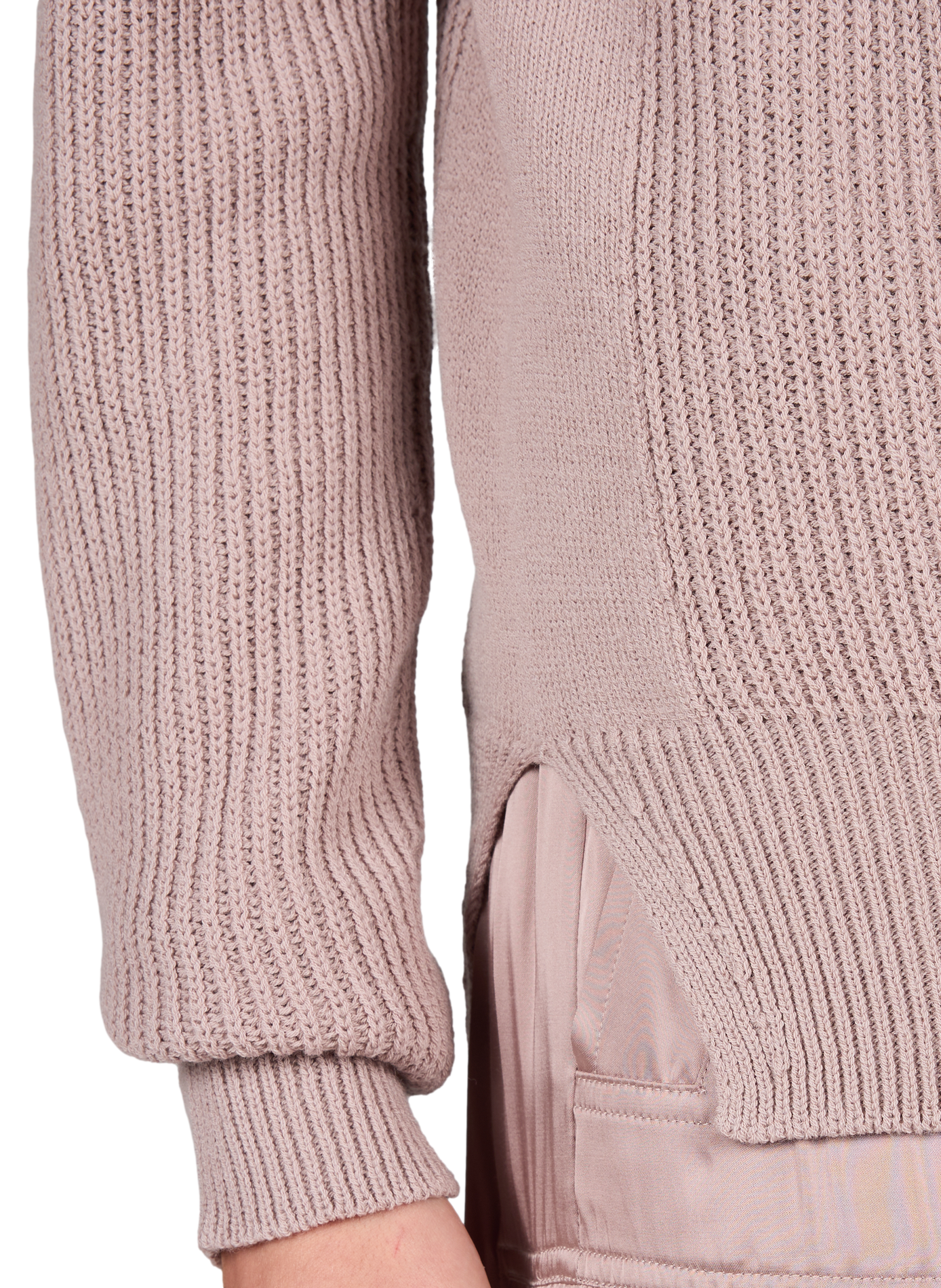 Round neck wool knit sweater RICK OWENS Pink