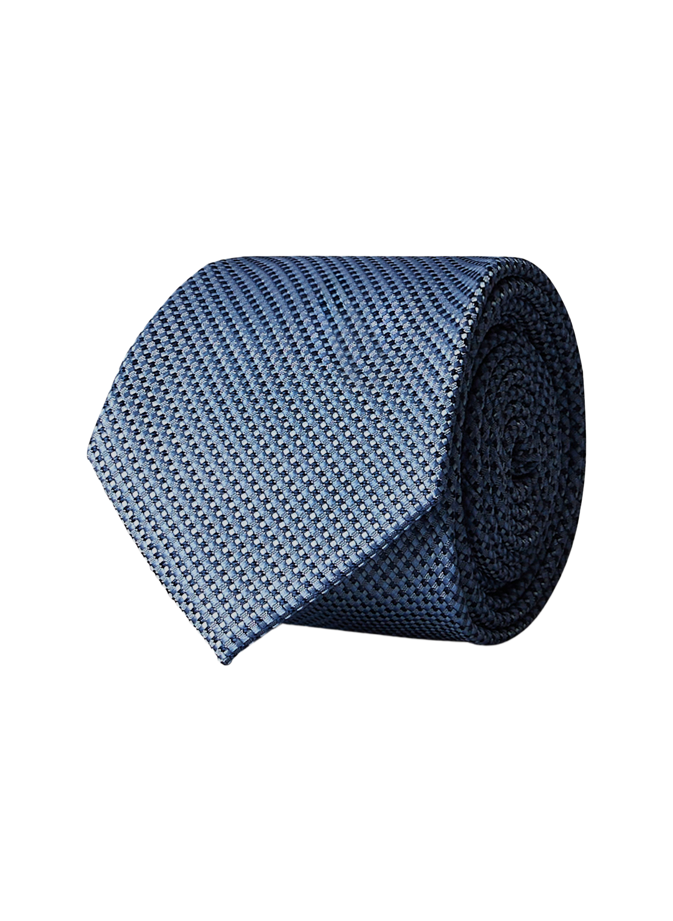 Texturierte Seidenkrawatte | Blau CALVIN KLEIN Herren