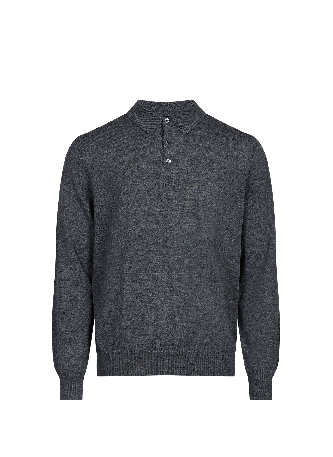 Wollstrickpullover mit Knopfleiste VAN LAACK Grau