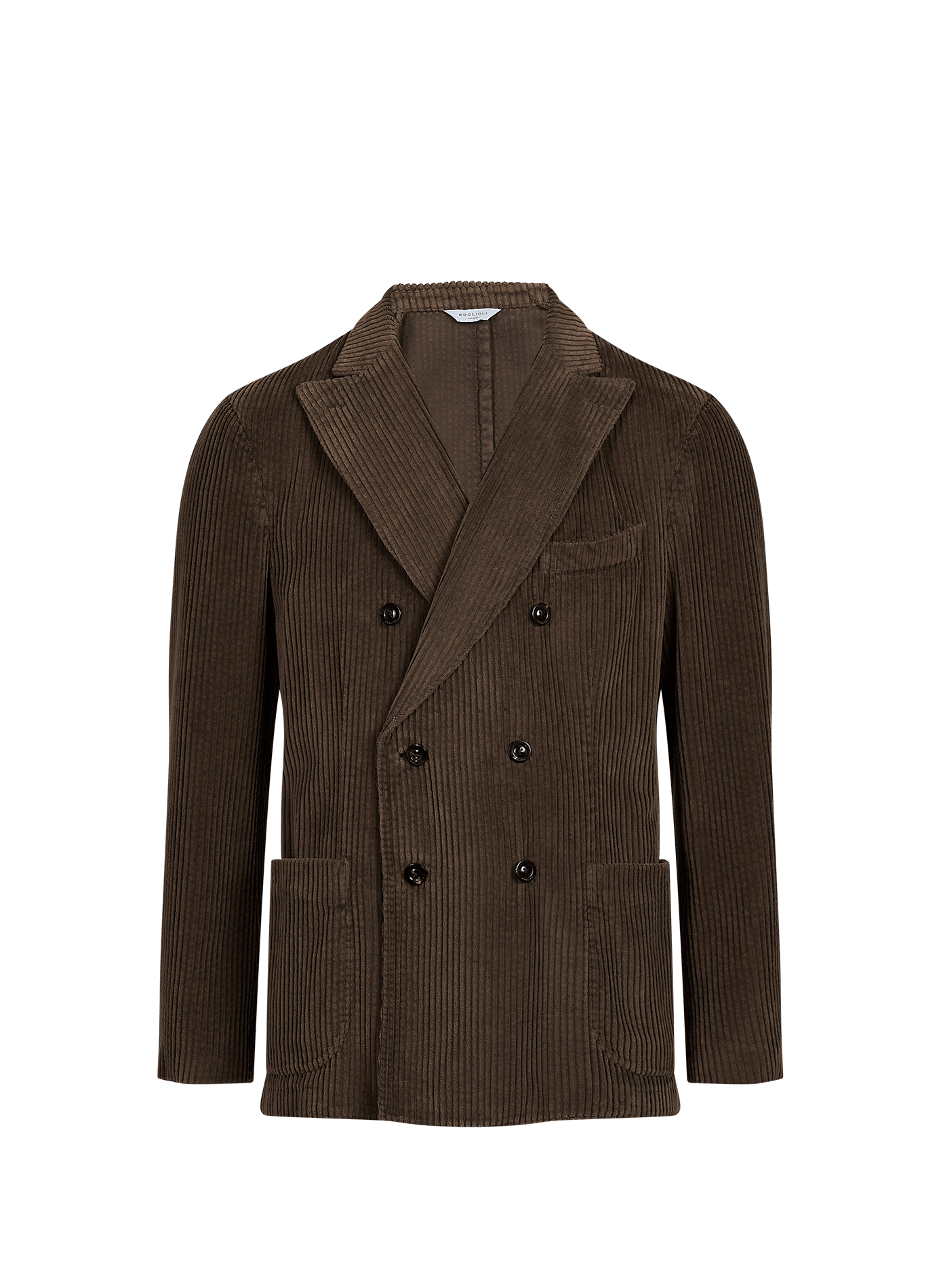 Blazer droit en velours côtelé BOGLIOLI Marron