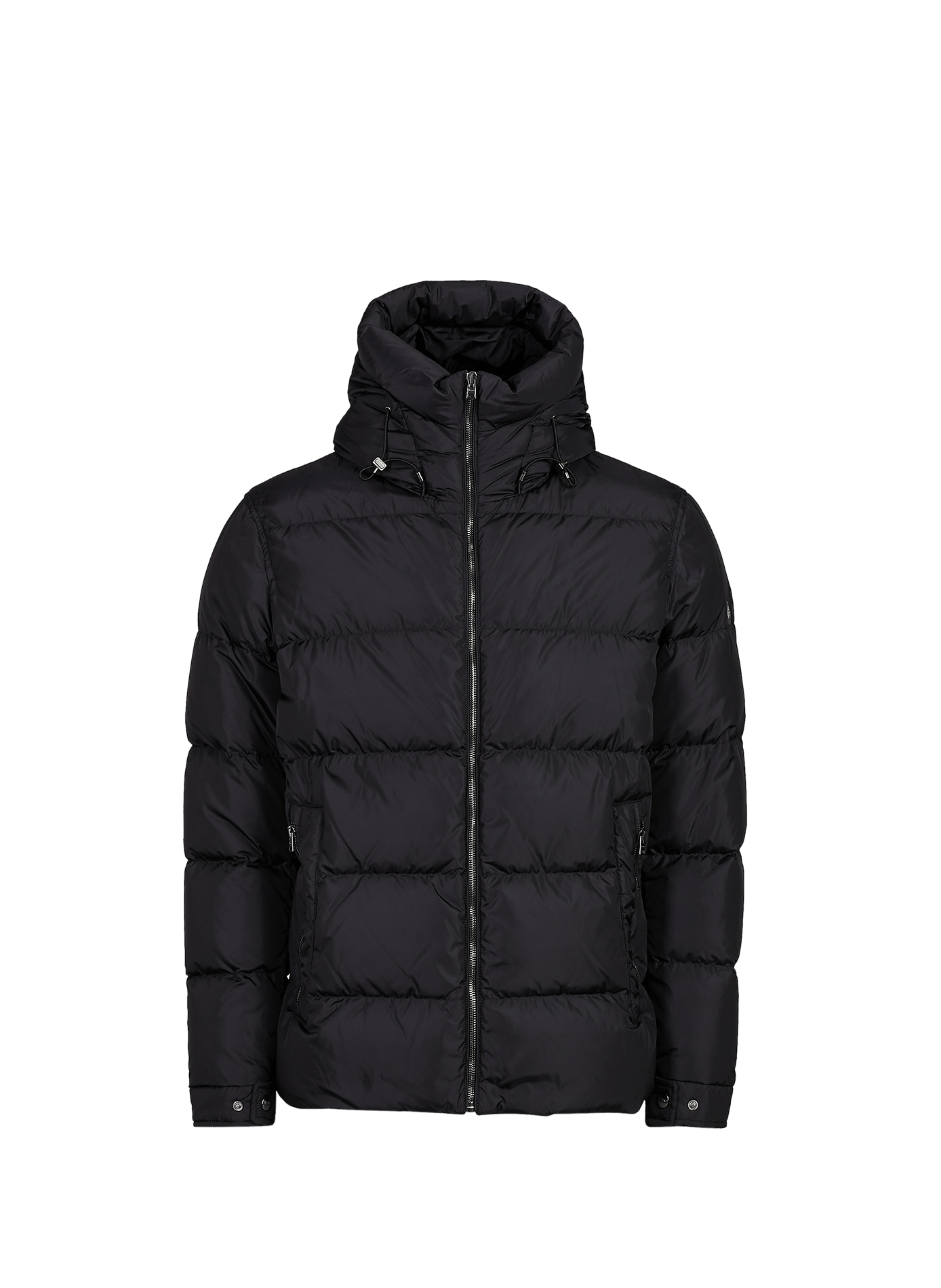 Weit geschnittene Steppjacke mit hohem Kragen HERNO Schwarz