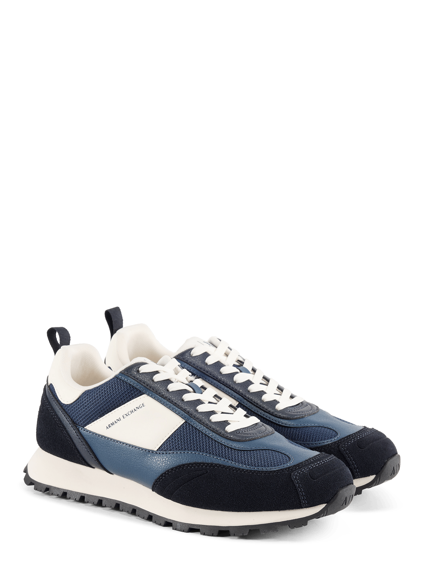 Slip-On Sneaker aus recyceltem gestricktem Netzstoff ARMANI EXCHANGE Blau