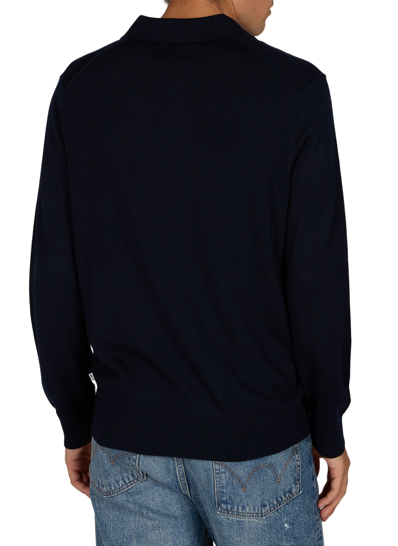 Polo-Pullover aus Baumwollstrick NN.07 Blau