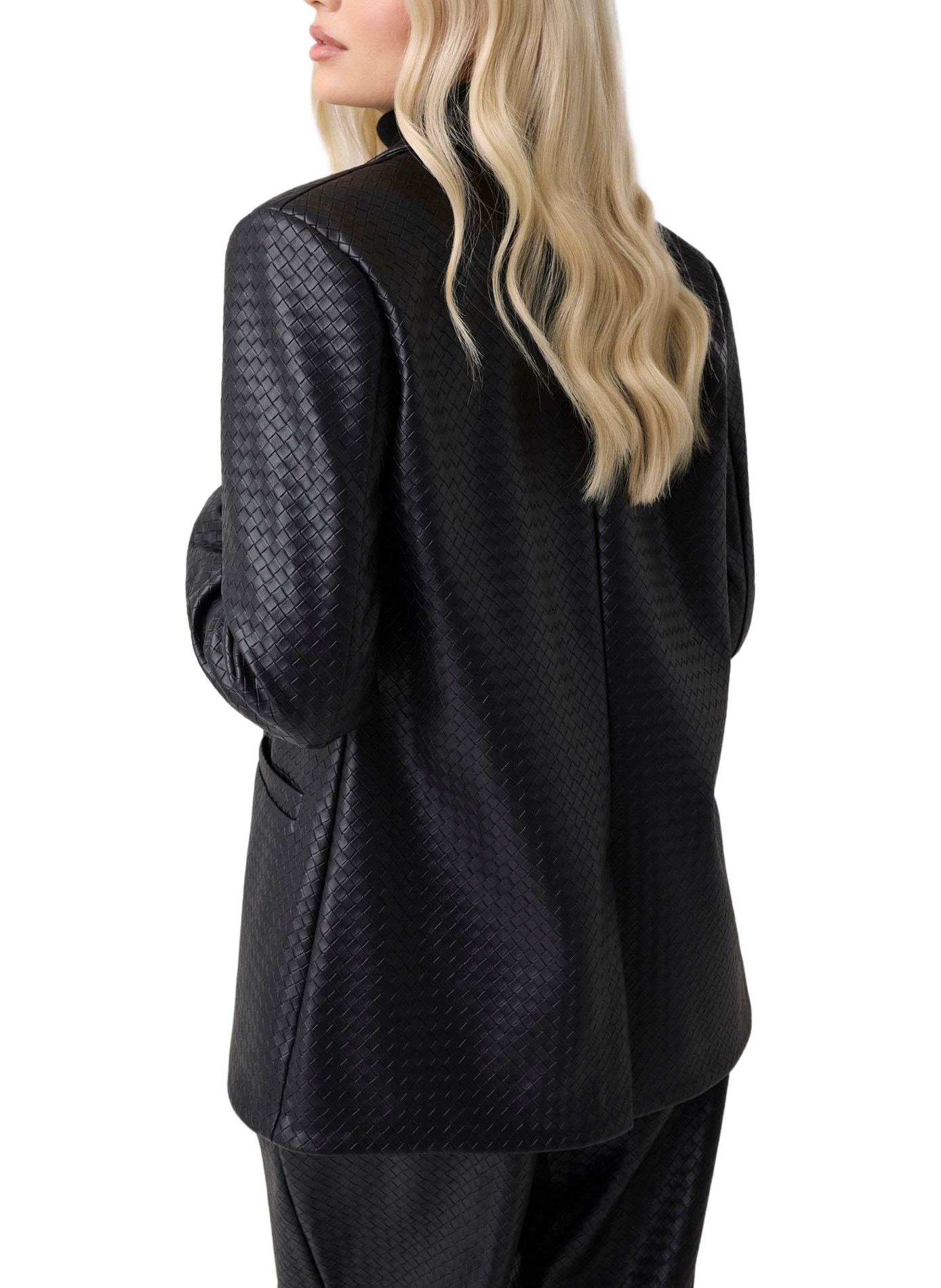 Strukturierter, gerade geschnittener Blazer GUESS Schwarz