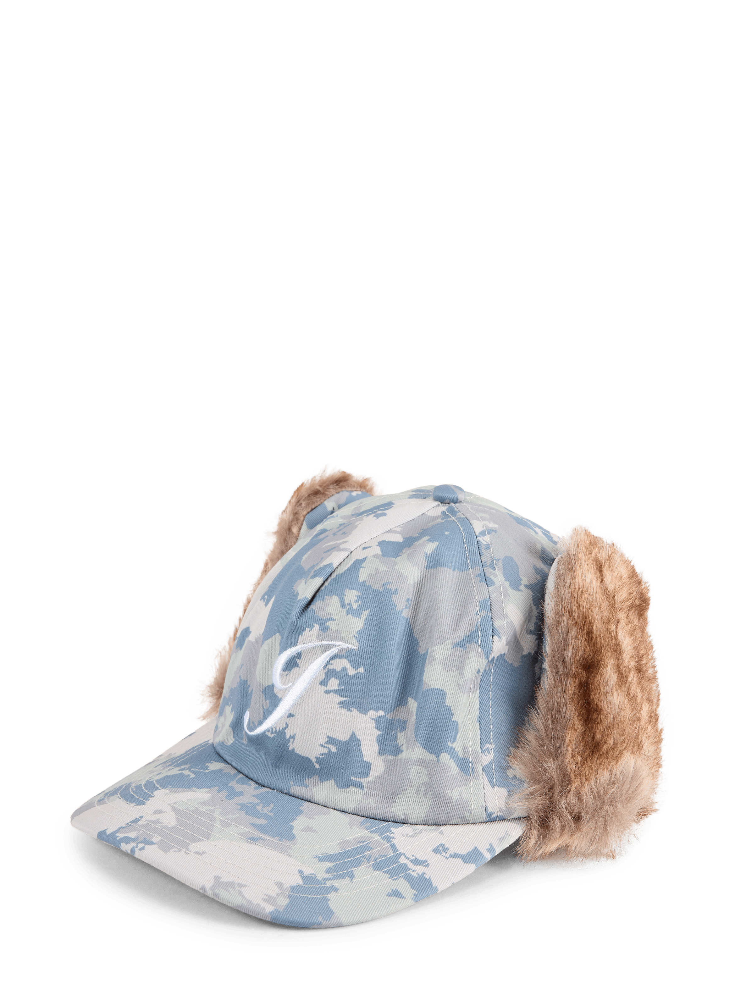 Casquette à rabats effet fourrure JACKER. Groen