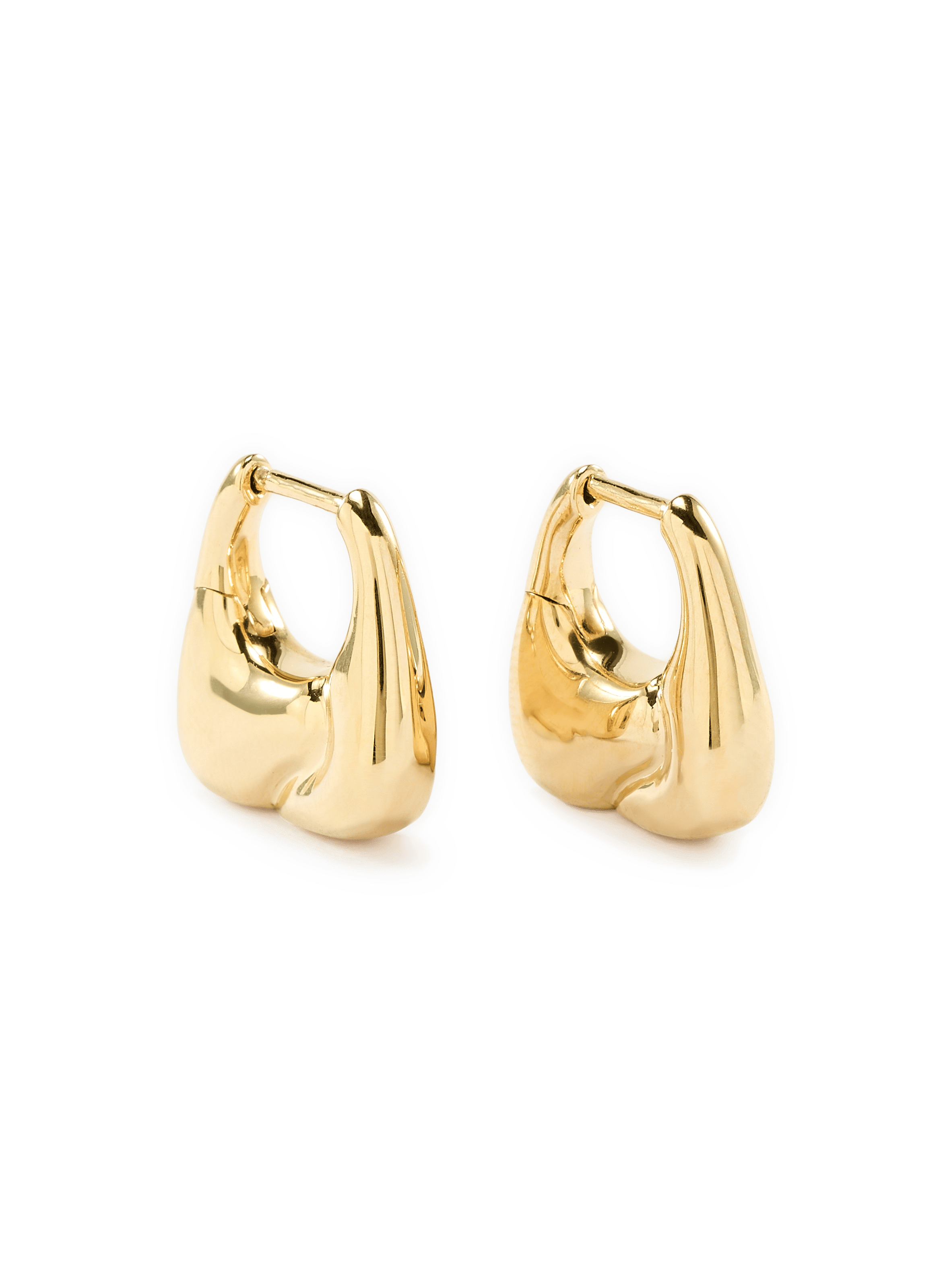 Boucles d'oreilles Weekender Huggie en argent MARIA BLACK Doré