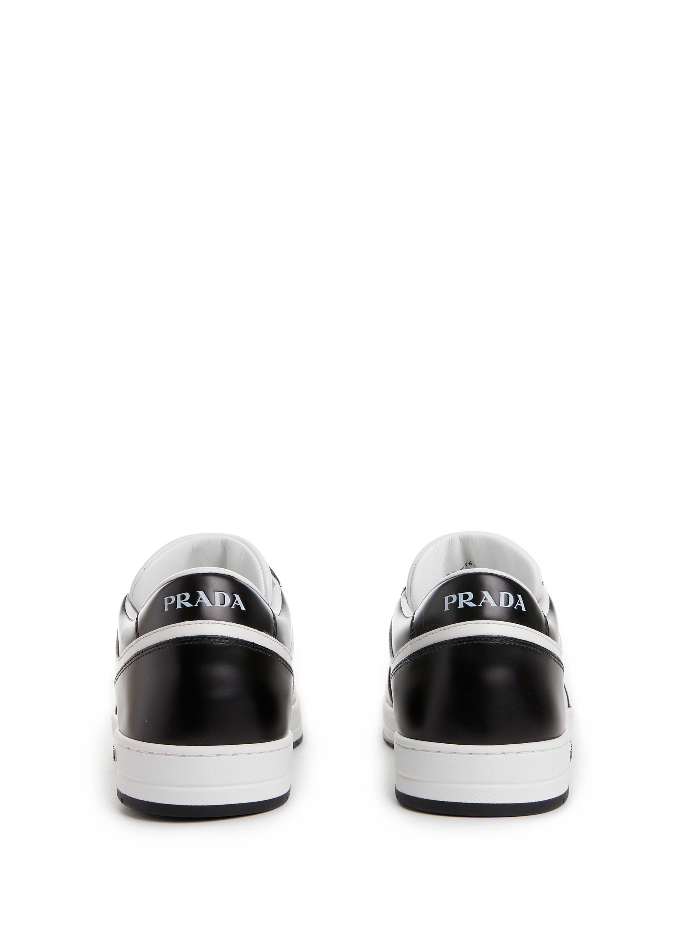 Baskets Downtown en cuir PRADA Blanc