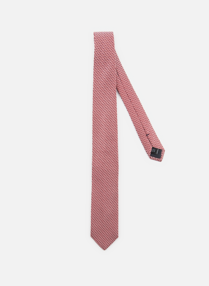 Silk patterned tie AU PRINTEMPS PARIS