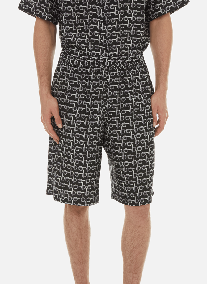 Patterned silk shorts  BURBERRY
