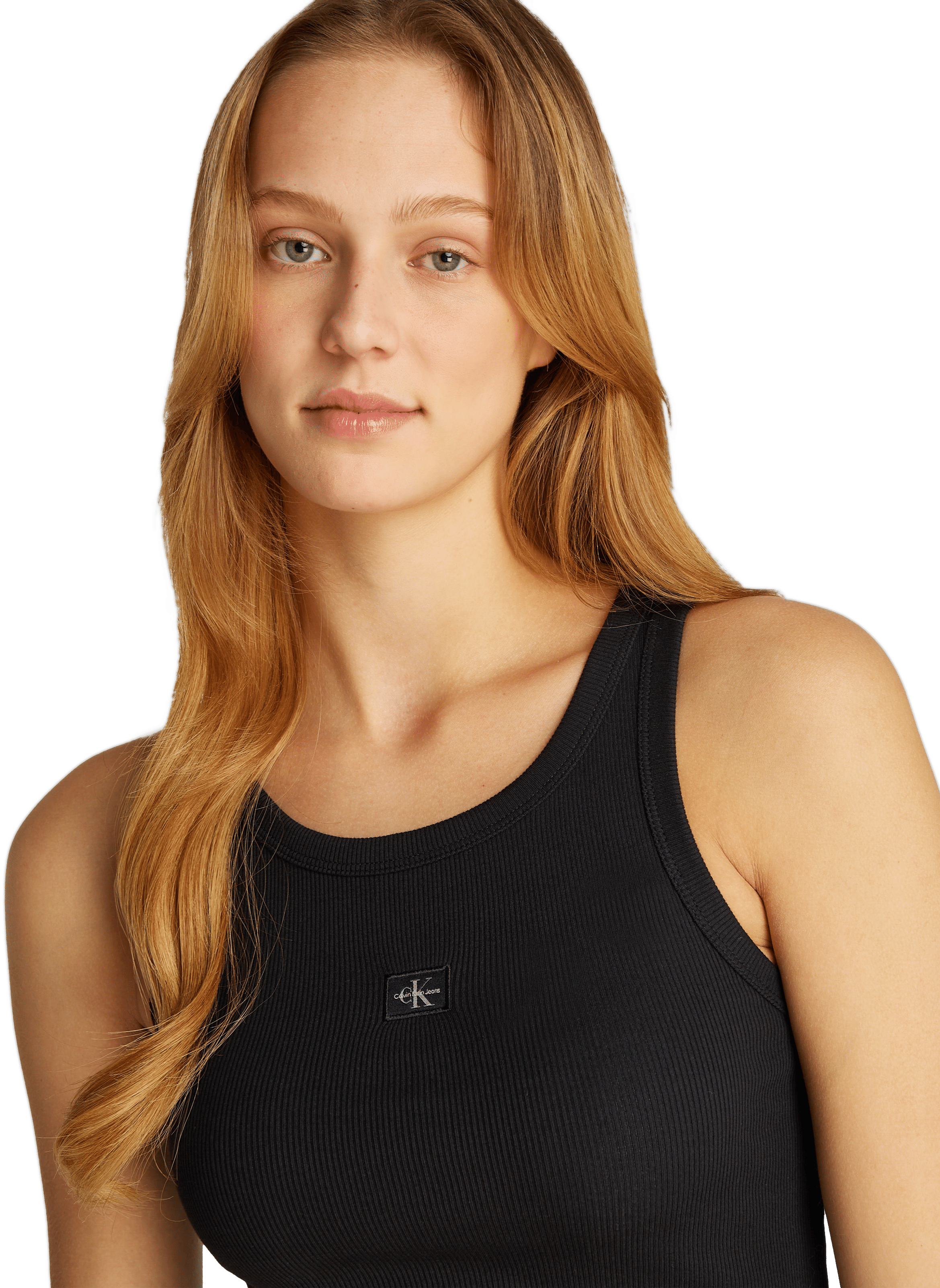 Top en coton  CALVIN KLEIN Noir