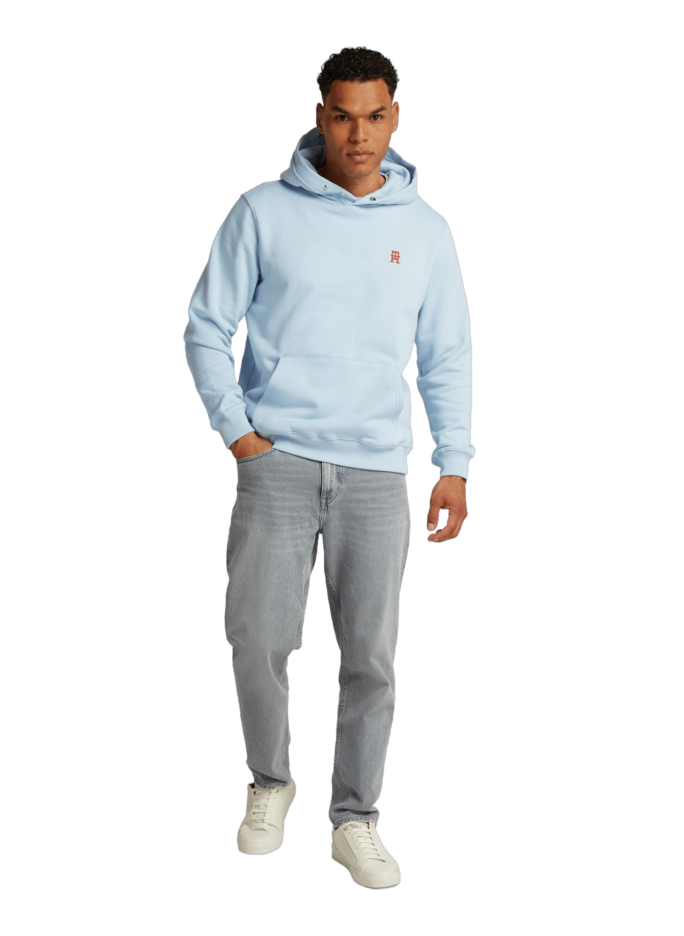 Hoodie en coton Bleu