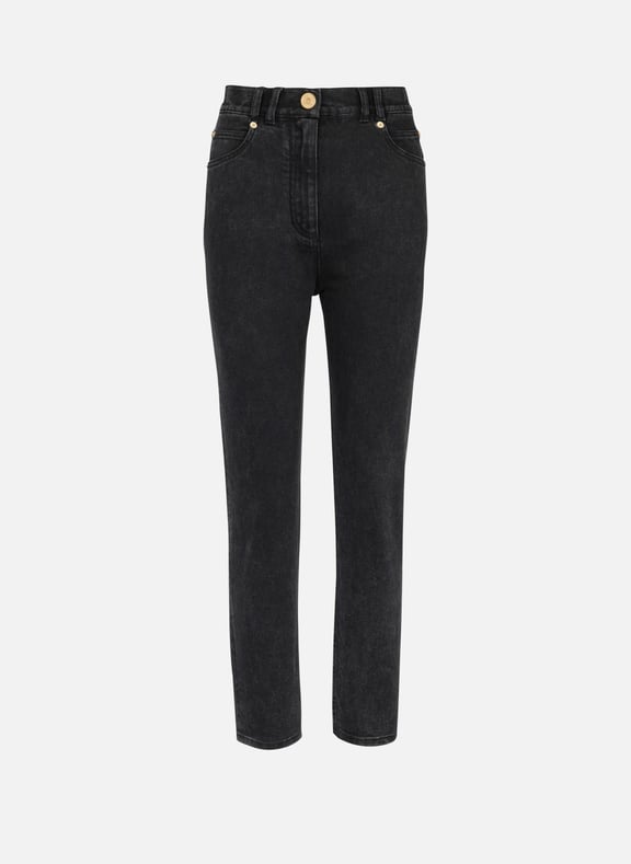 Jean slim en denim Noir by BALMAIN BALMAIN Jean slim en denim Noir