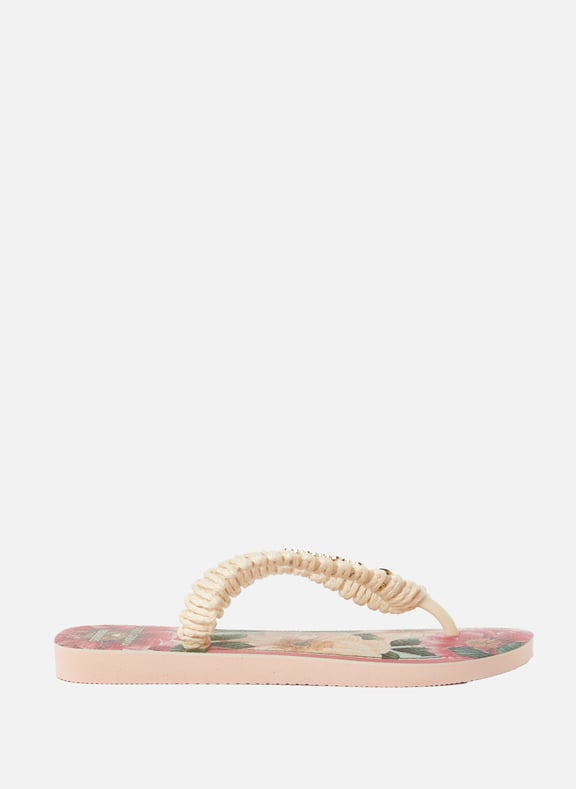 Dolce Gabbana Floral Ballet Flats Pink by HAVAIANAS HAVAIANAS Dolce Gabbana Floral Ballet Flats Pink