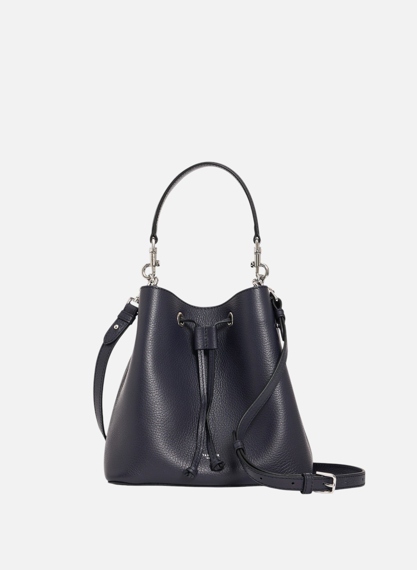 Sac seau louise en cuir grainé LE TANNEUR Bleu