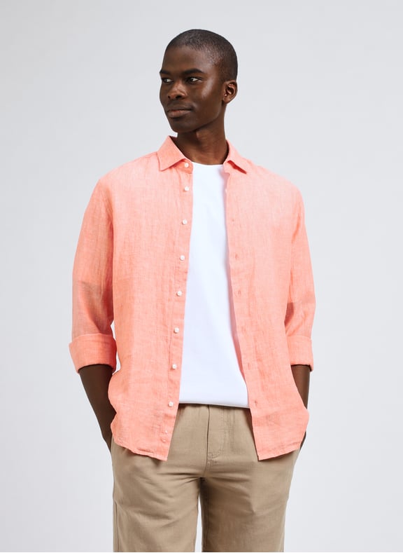Linen shirt Orange by SEIDENSTICKER SEIDENSTICKER Linen shirt Orange