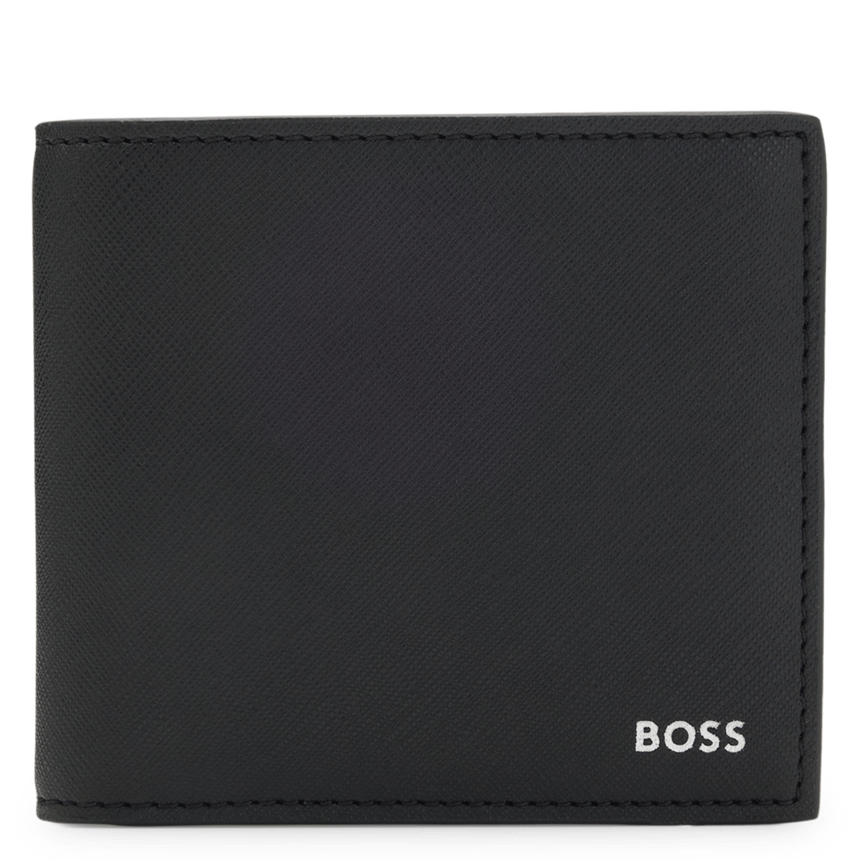 Portefeuille en cuir BOSS Noir