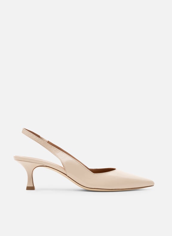 Sling back narcisso en napa craquele Beige by PARALLELE PARALLELE Sling back narcisso en napa craquele Beige