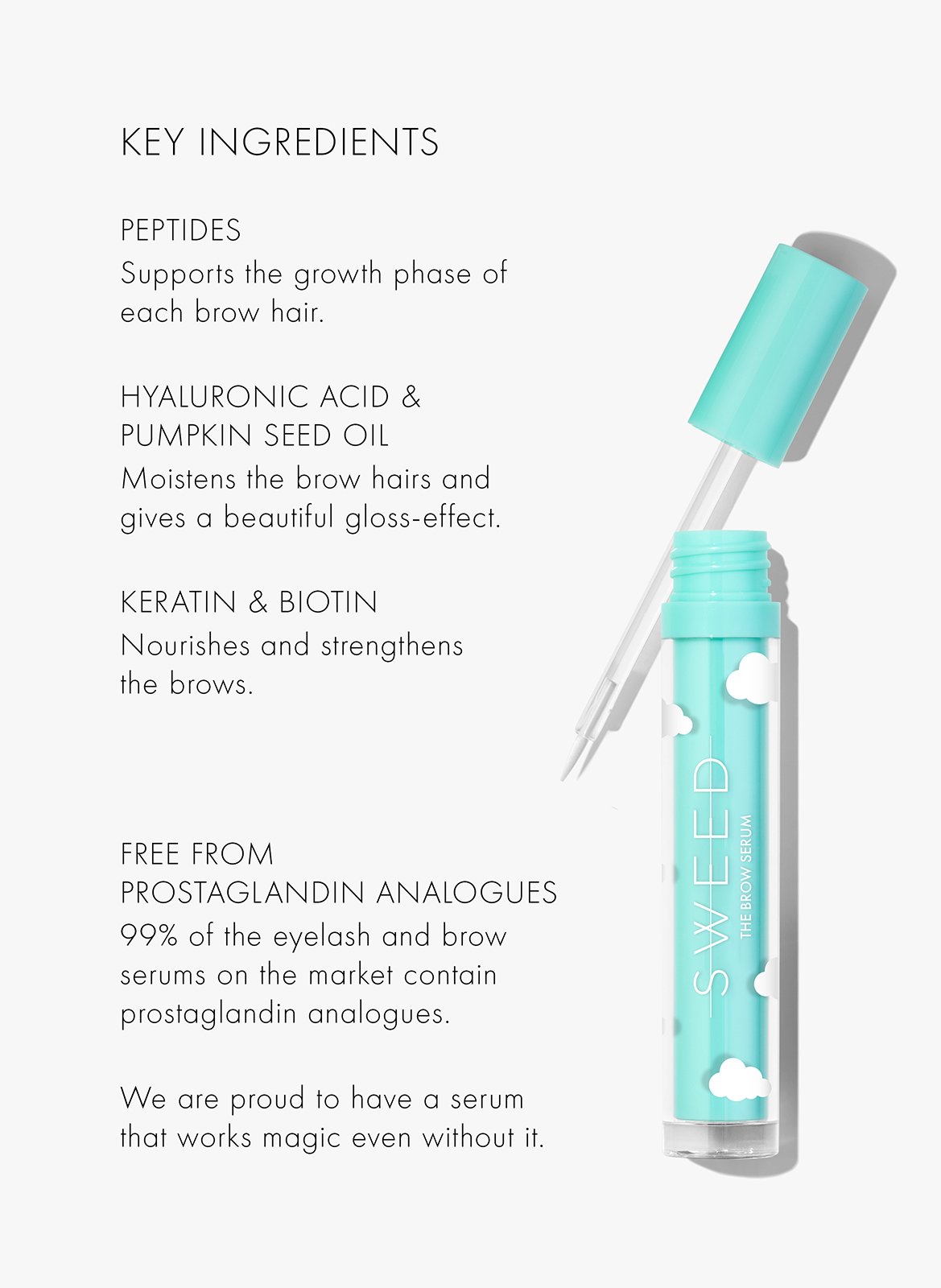 Le Sérum pour les Sourcils SWEED No color